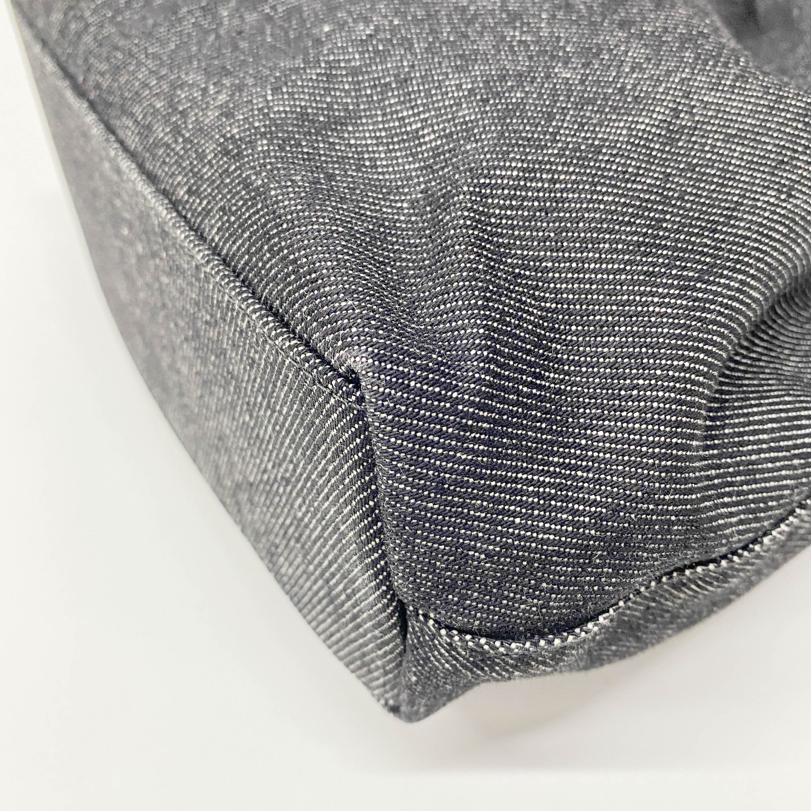 Malice Pearl Black Denim Hand Bag