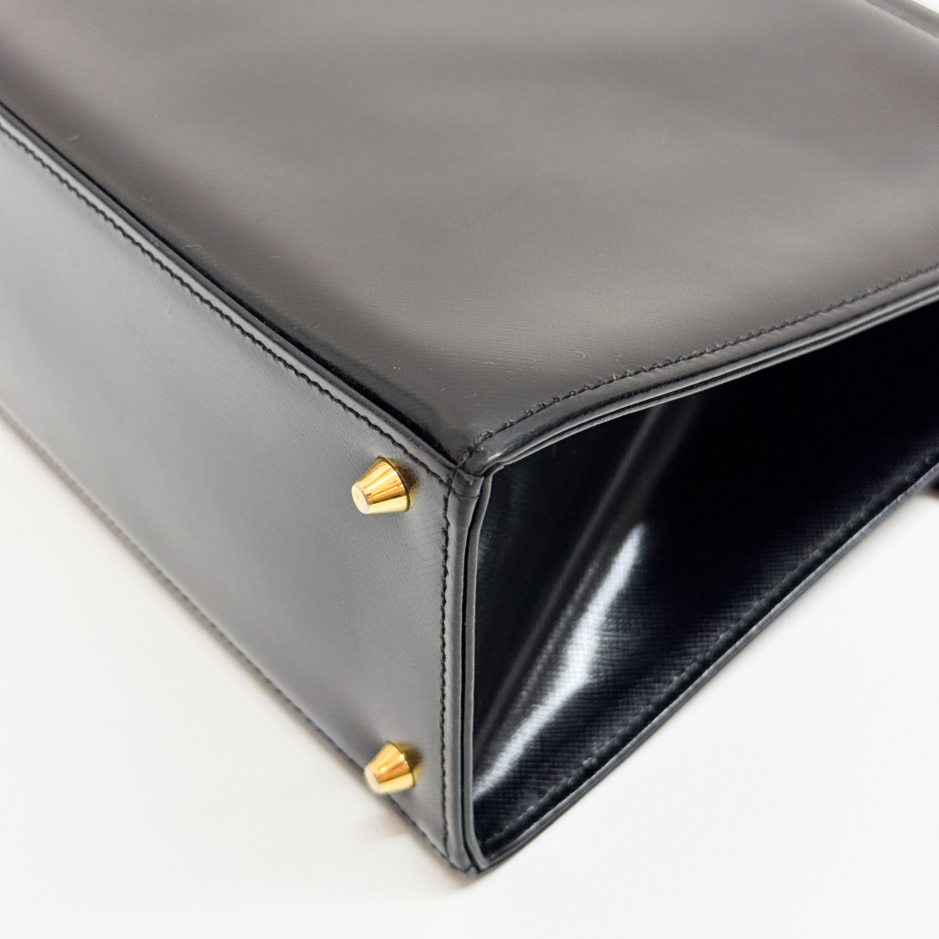 Black Leather Handbag