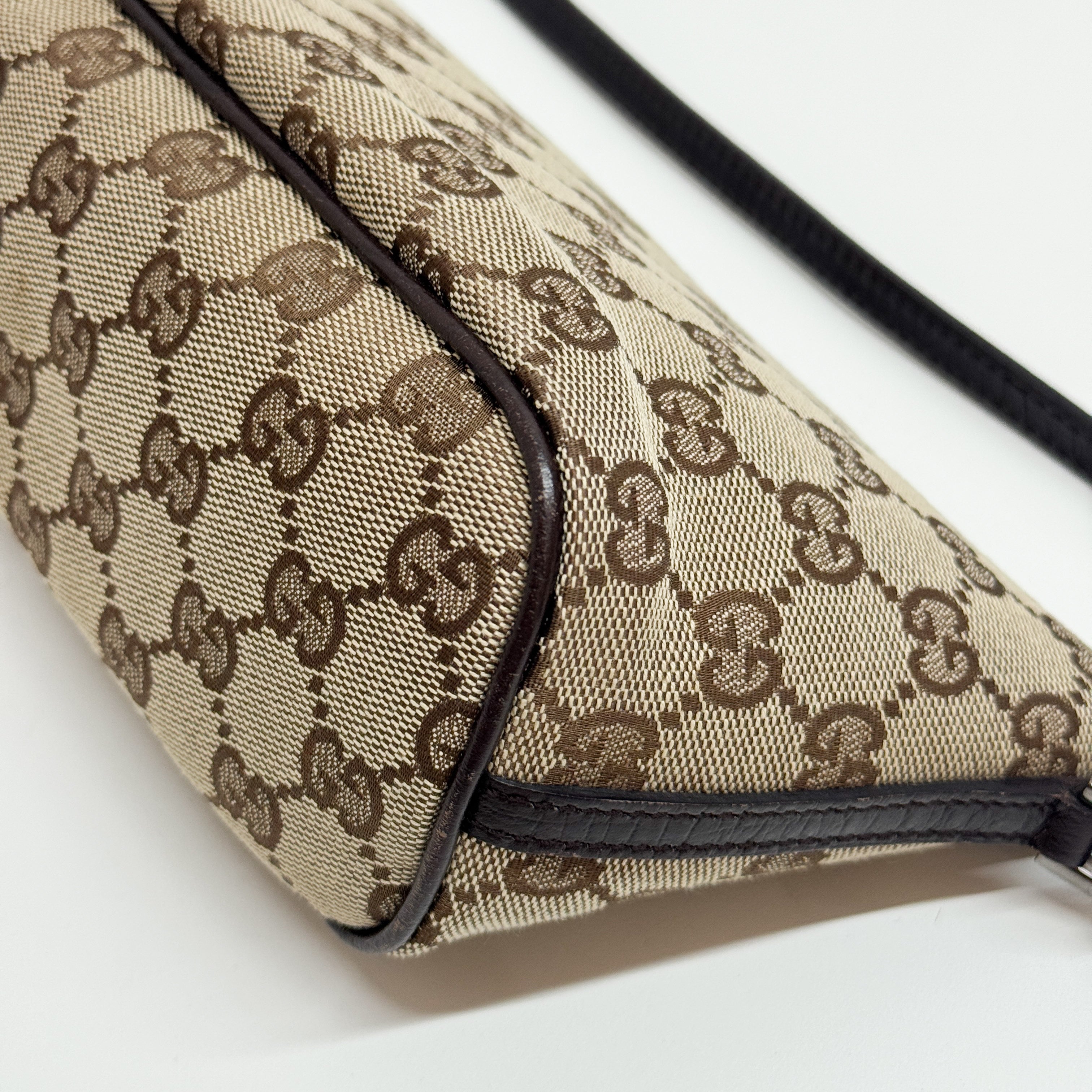 Boat GG Brown Canvas Pouch Shoulder Bag