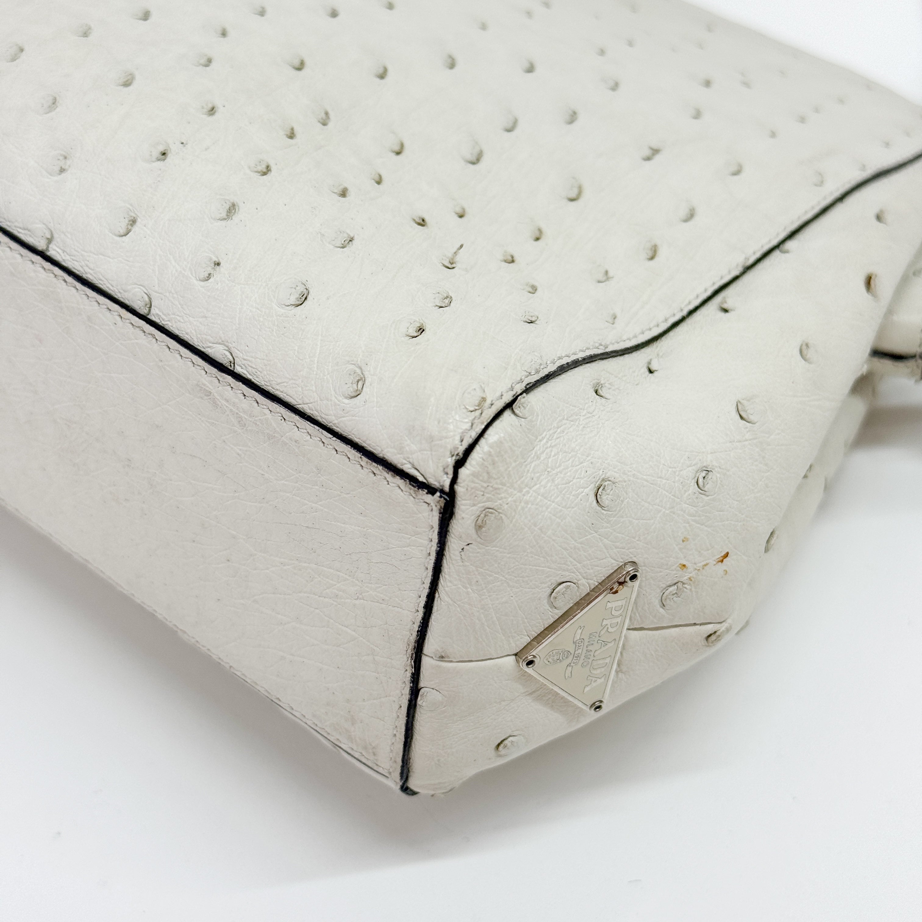 White Leather Handbag