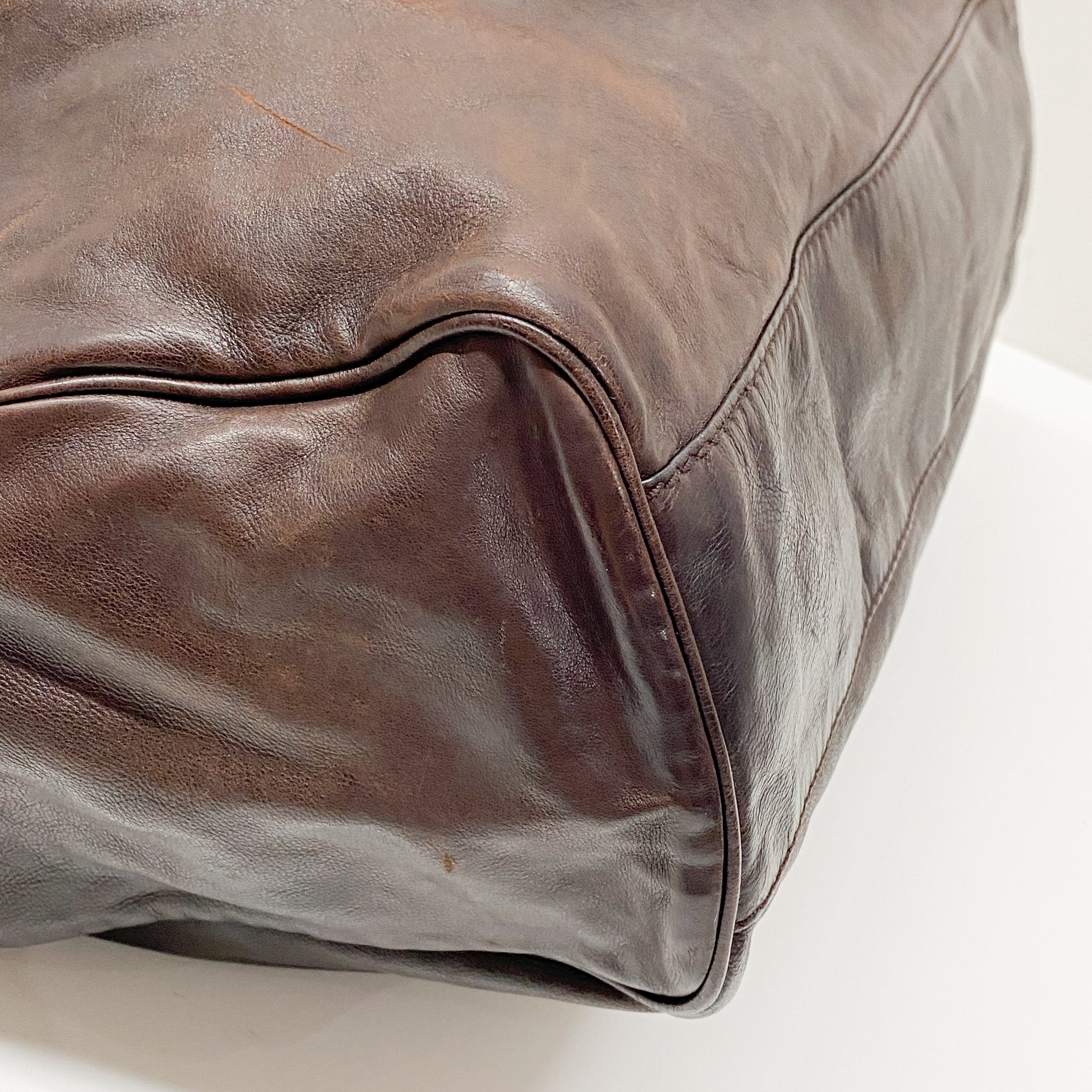 Brown Leather Tote Bag