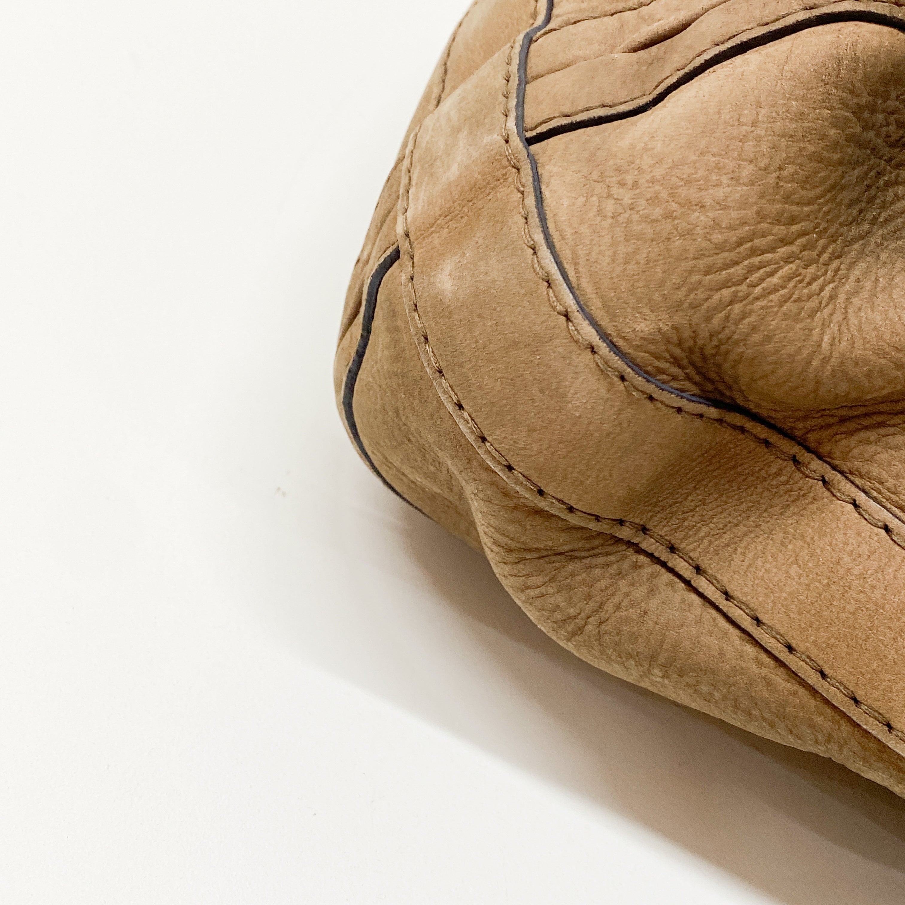 Vintage Brown Leather Shoulder Bag