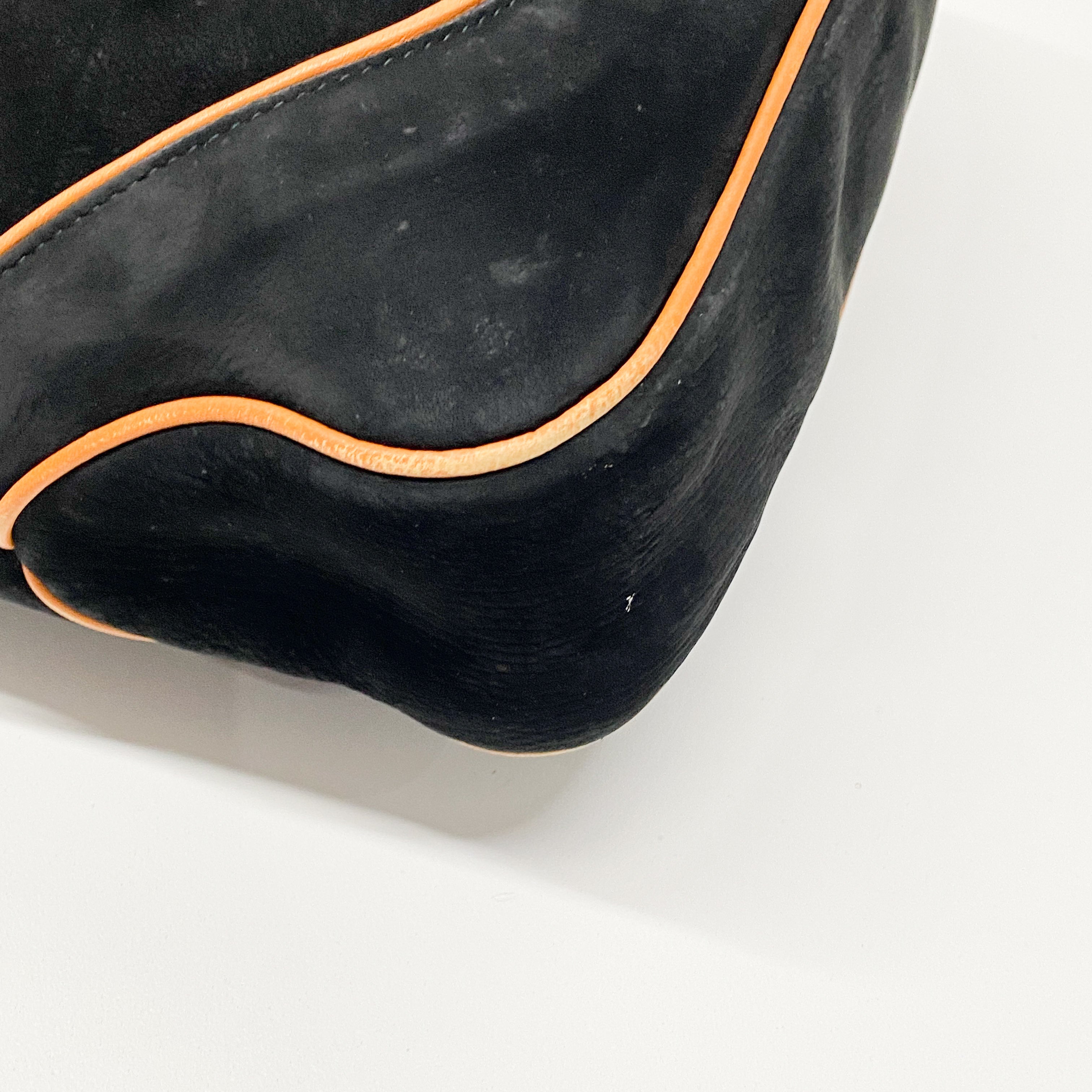 Jackie Black Leather Shoulder Bag