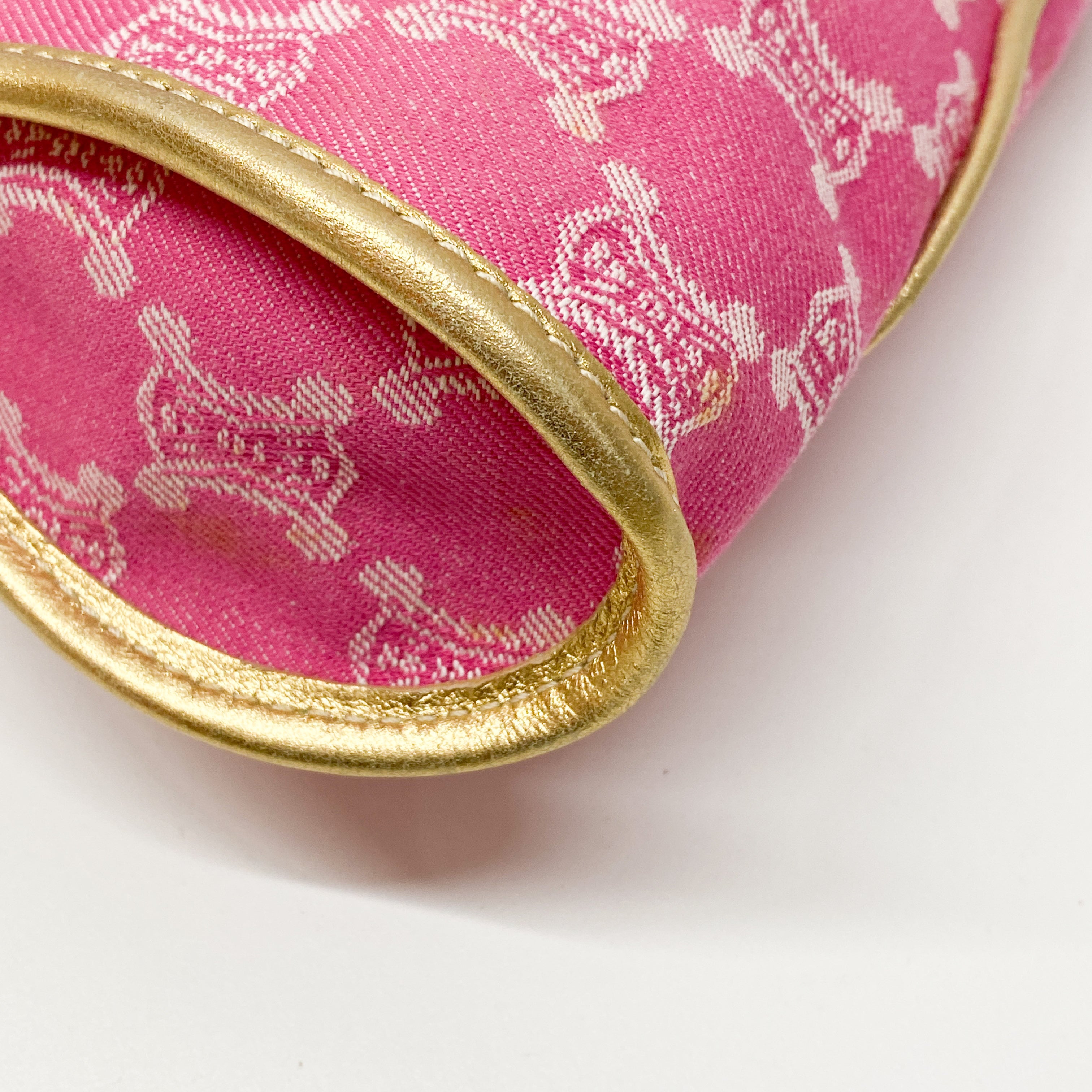 Vintage Pink Canvas Shoulder Bag