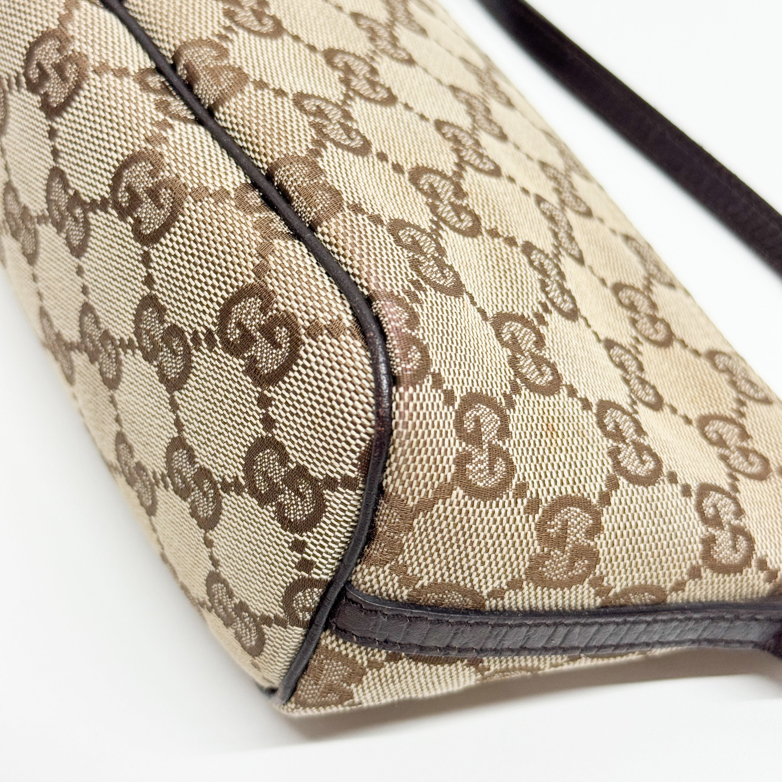 Boat GG Brown Canvas Pouch