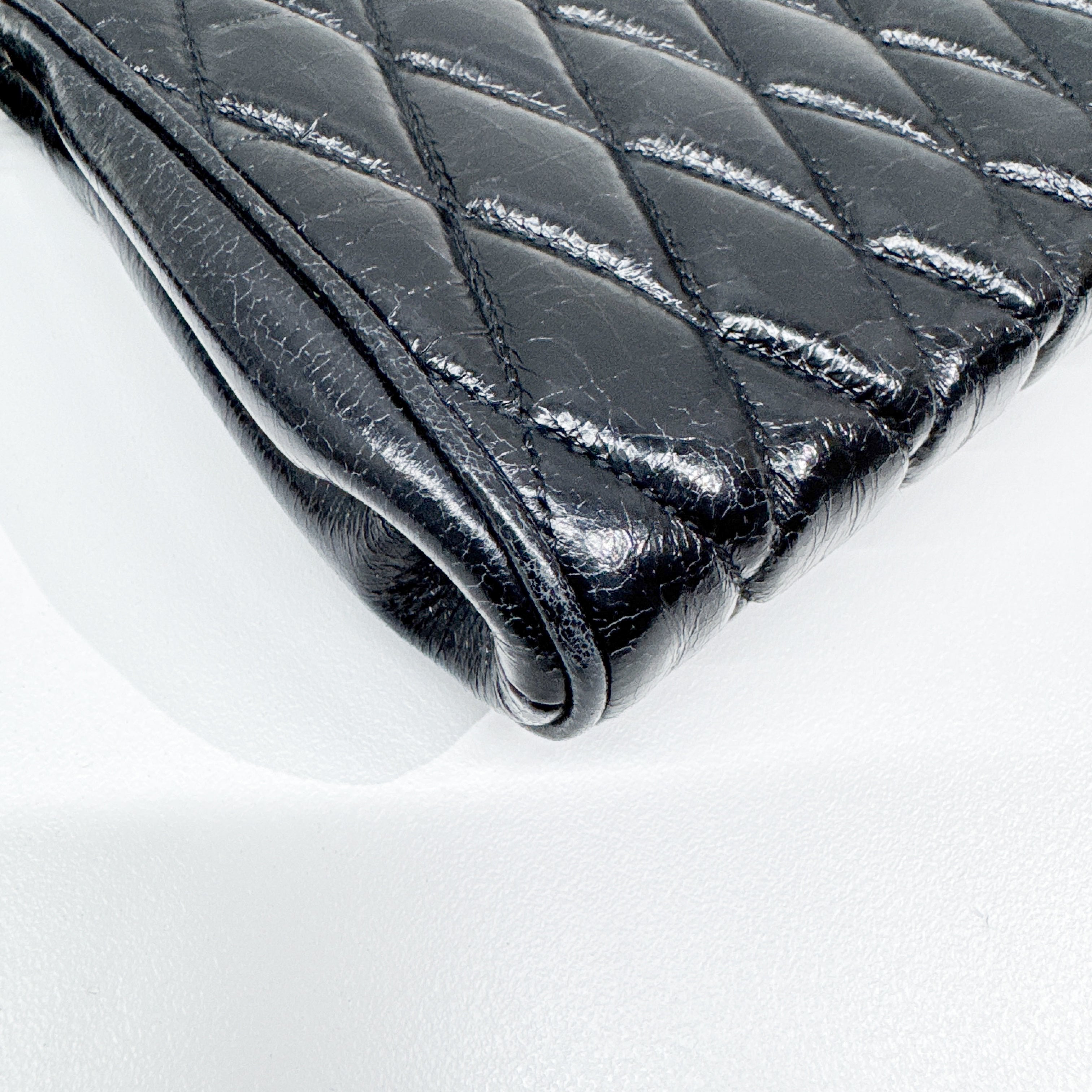 Vintage Black Leather Pouch