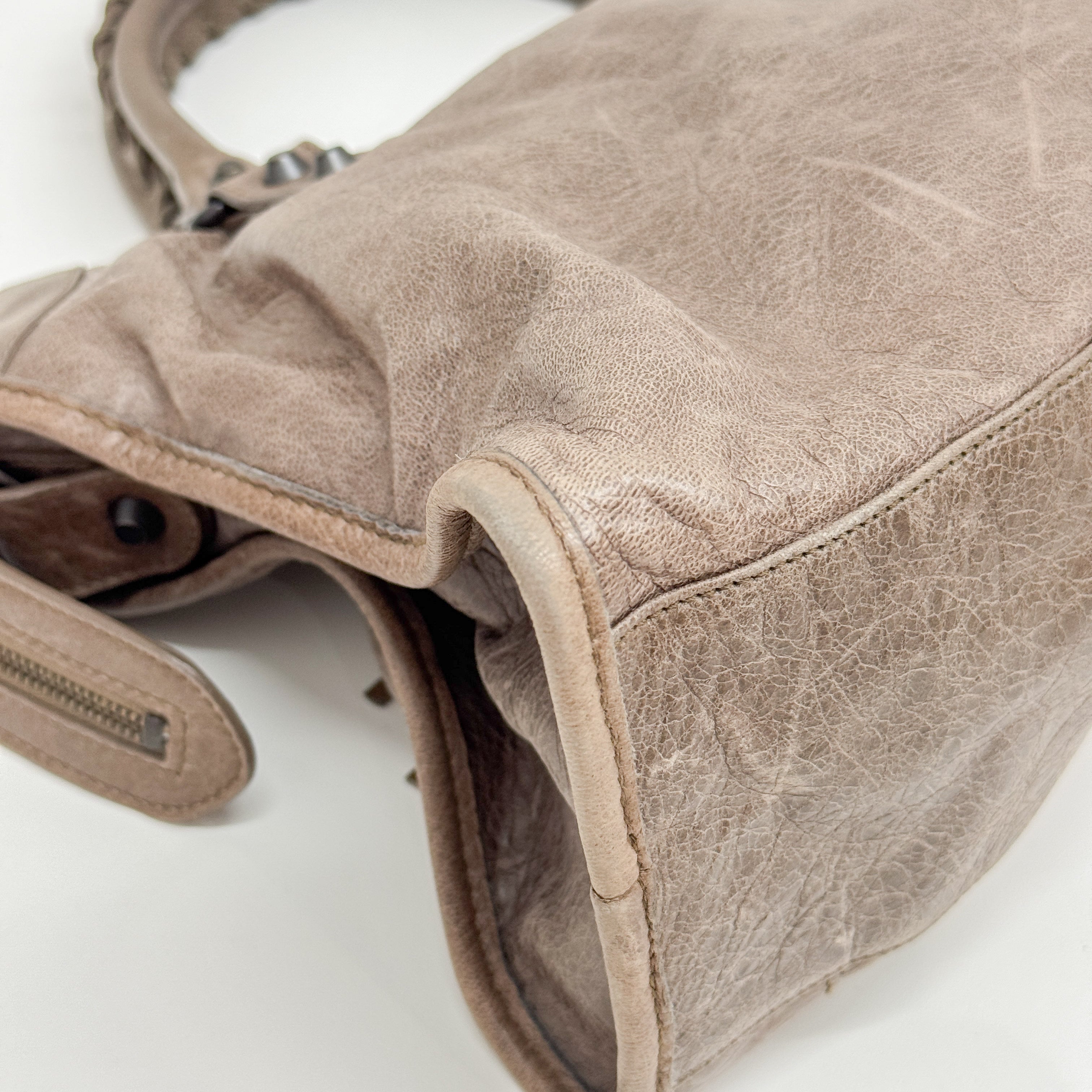 The City Brown Leather Two Way Bag