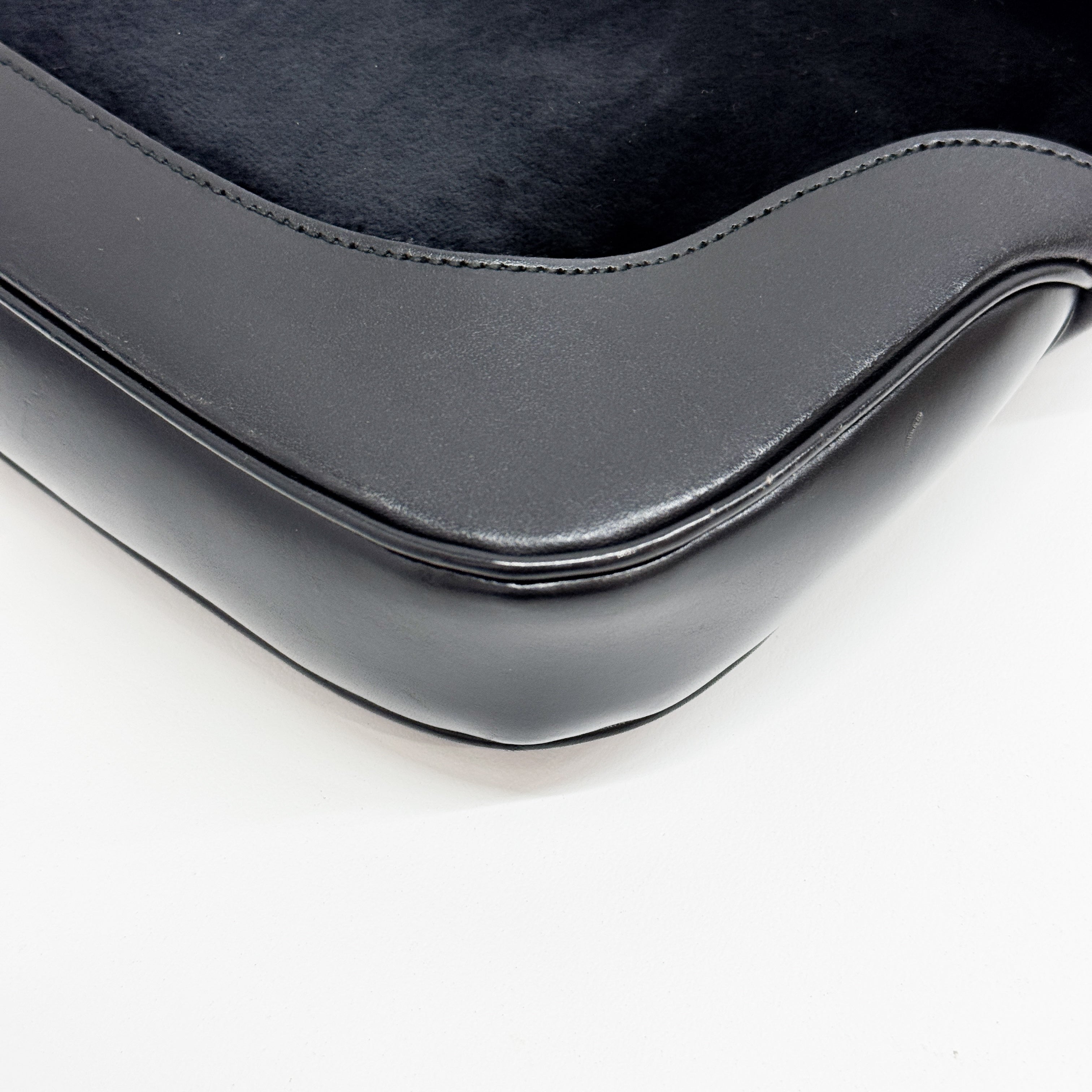 Jackie Black Velvet Shoulder Bag