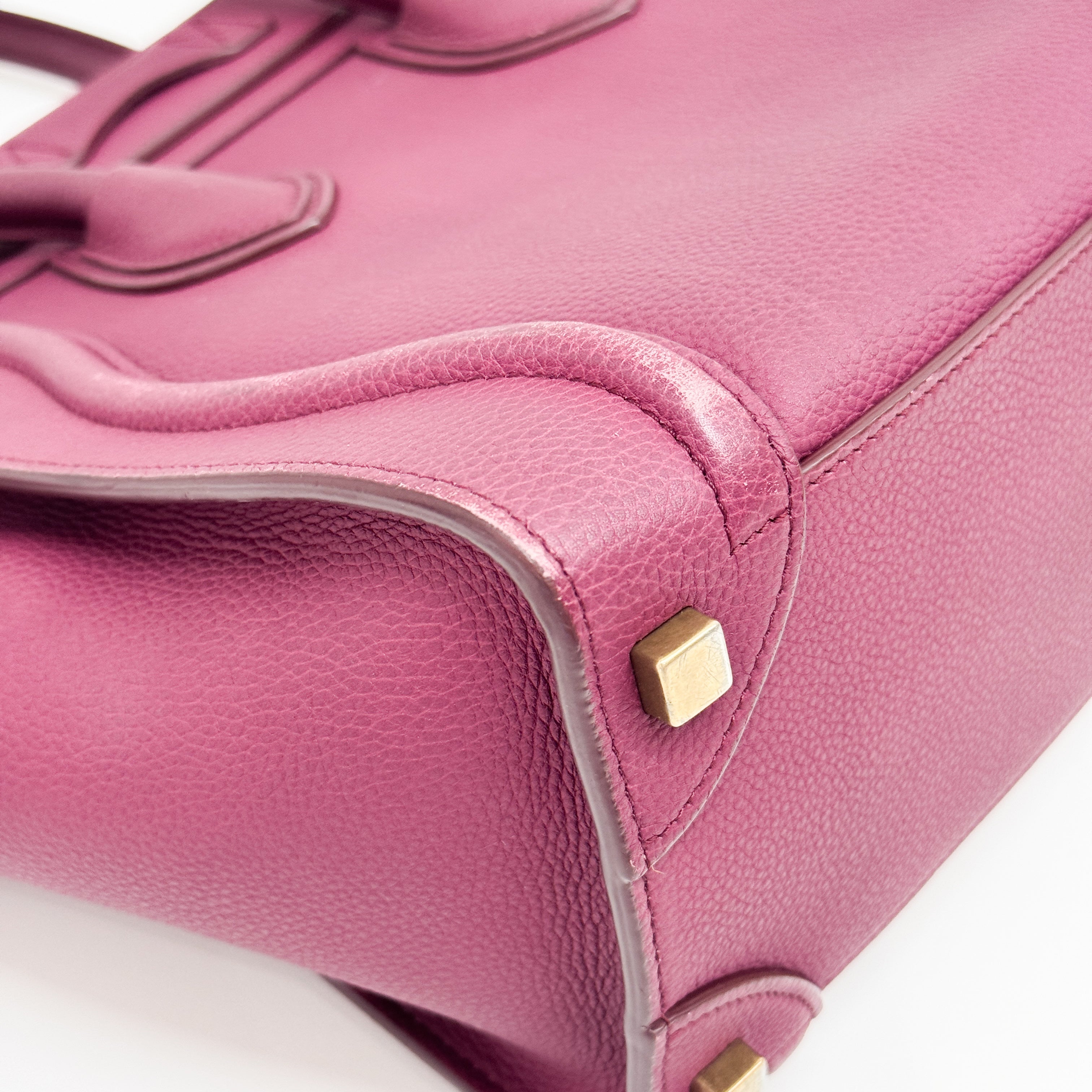 Luggage Microshopper Leather Tote Bag