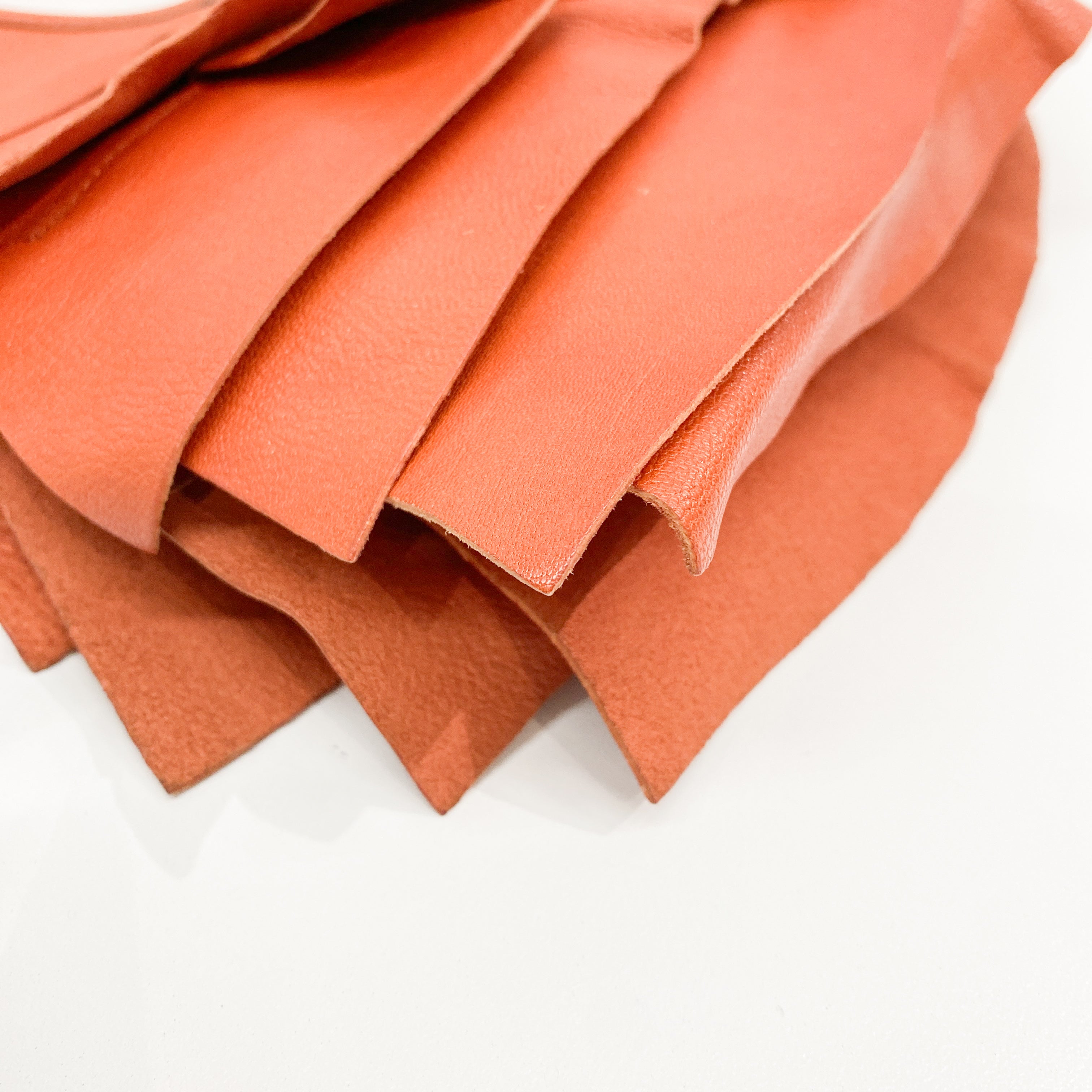 Saint Tropez Orange Leather Shoulder Bag