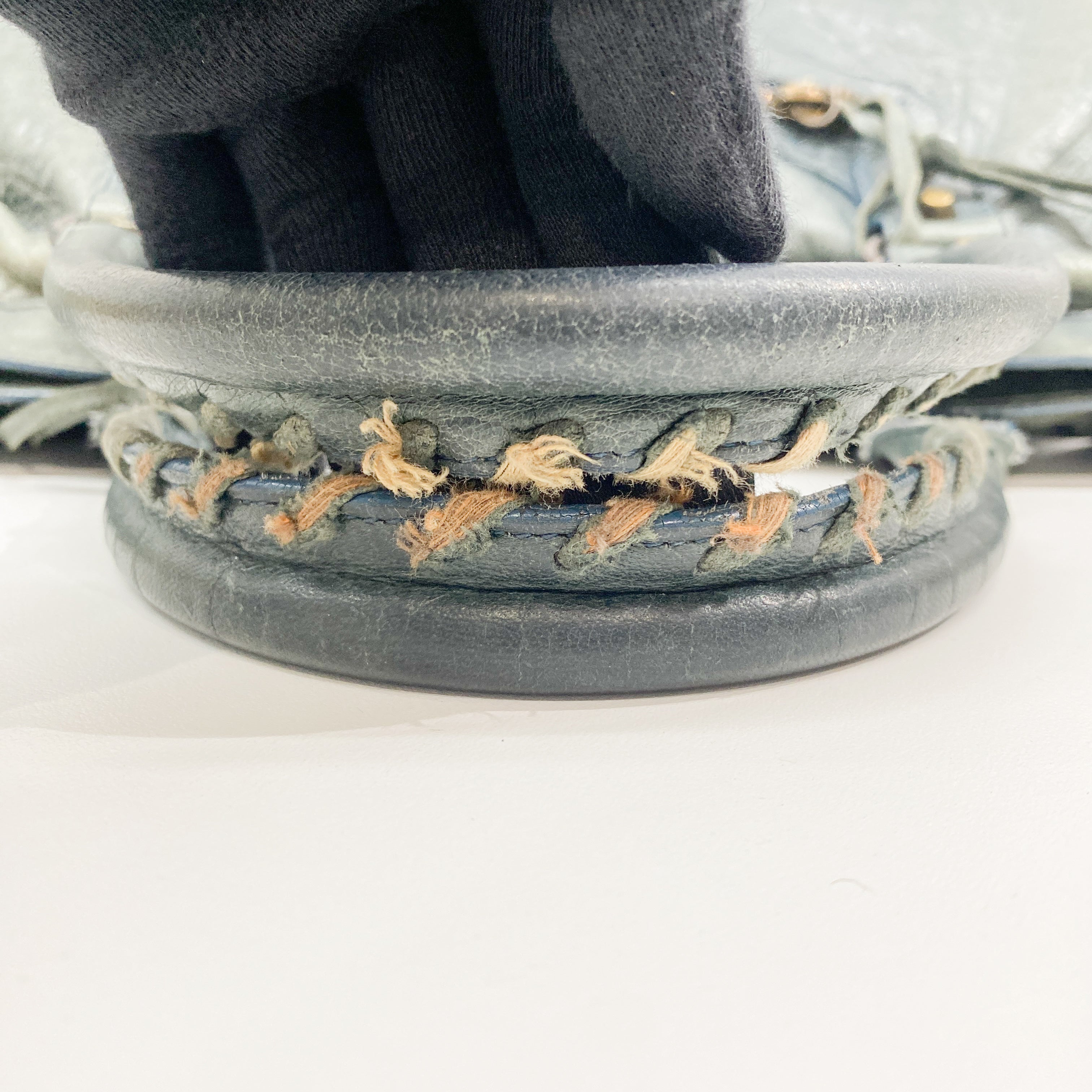 The City Green Calfskin Leather Two Way Bag