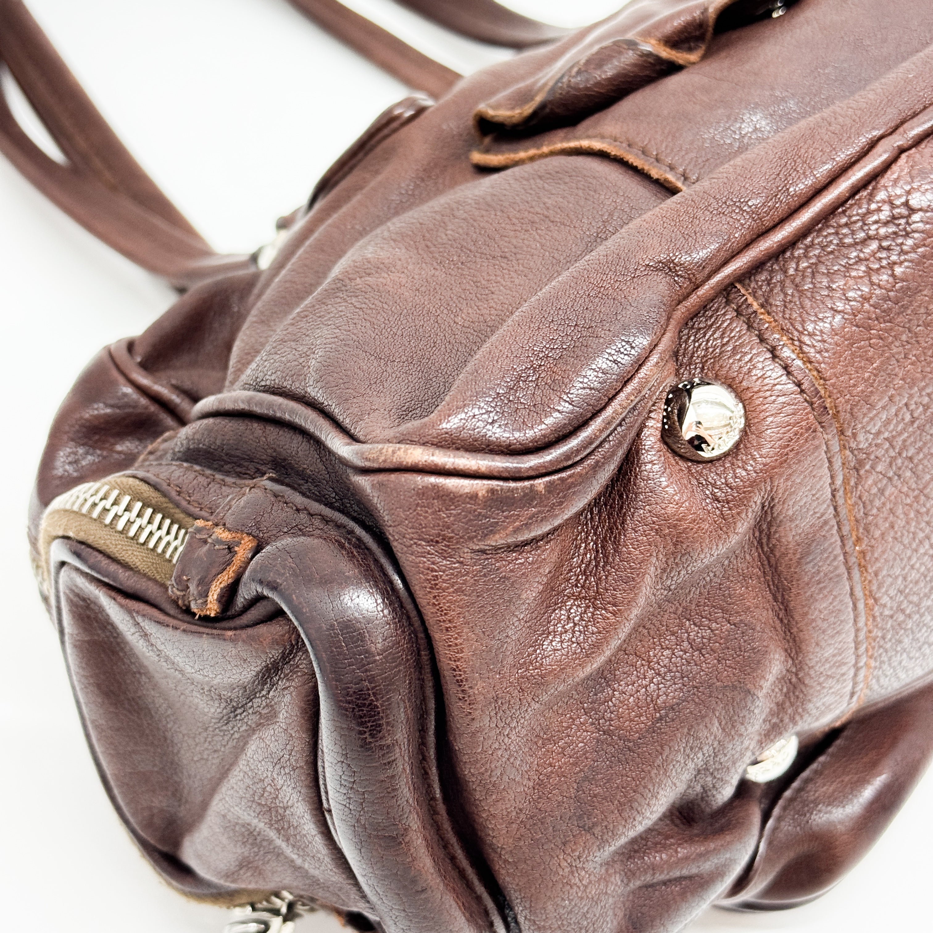 Brown Leather Shoulder Bag