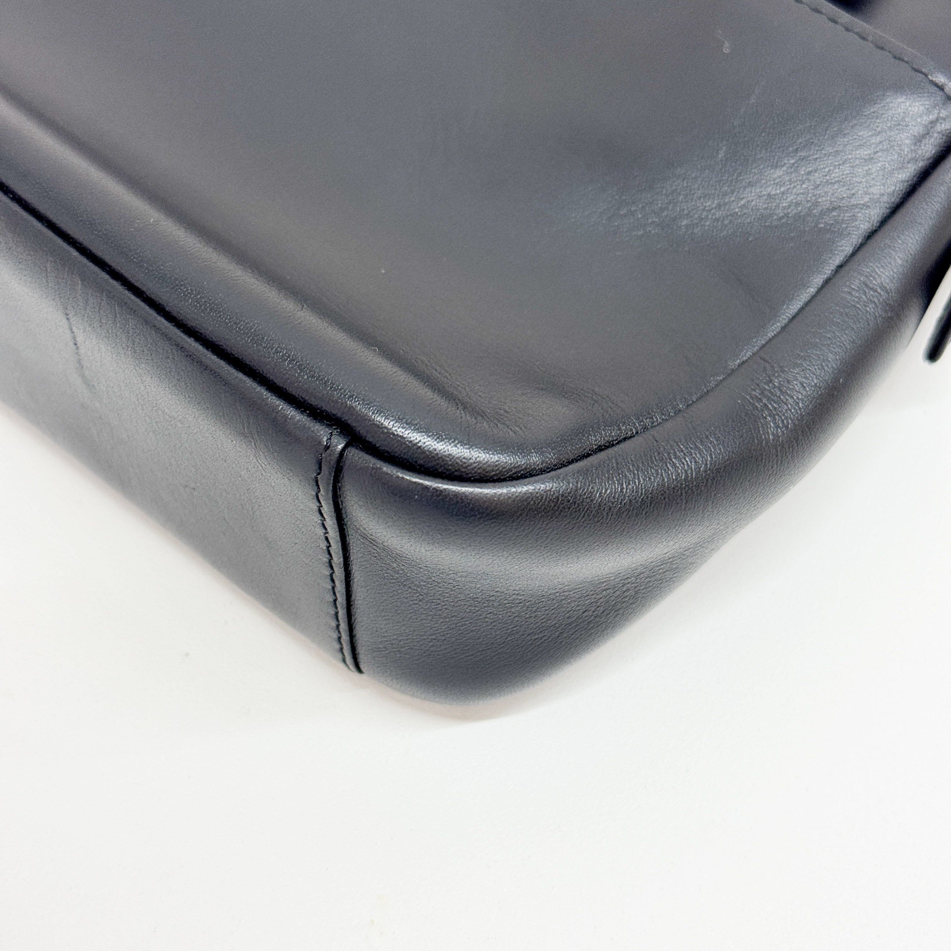Black Leather Hand Bag