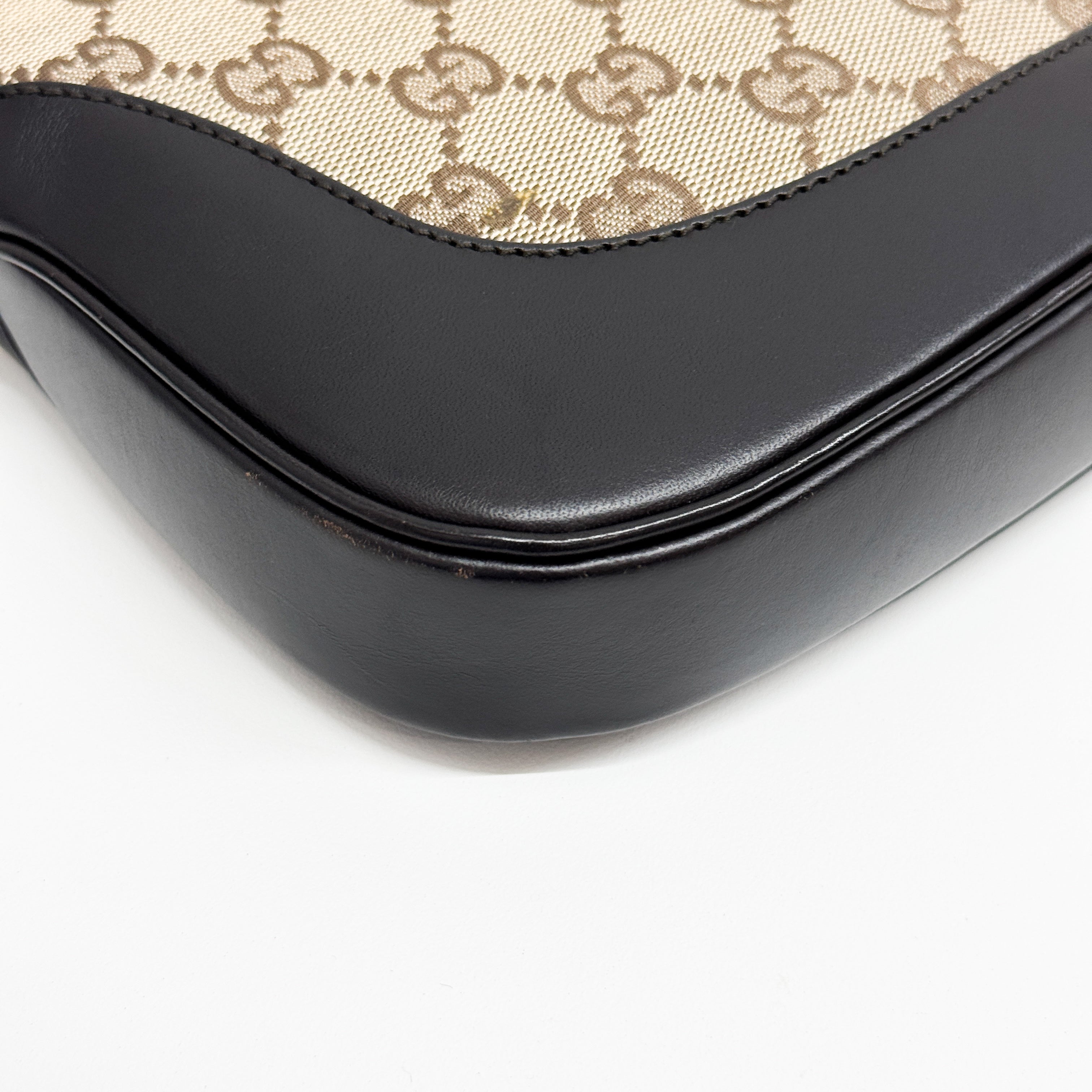 Jackie Beige Canvas Shoulder Bag