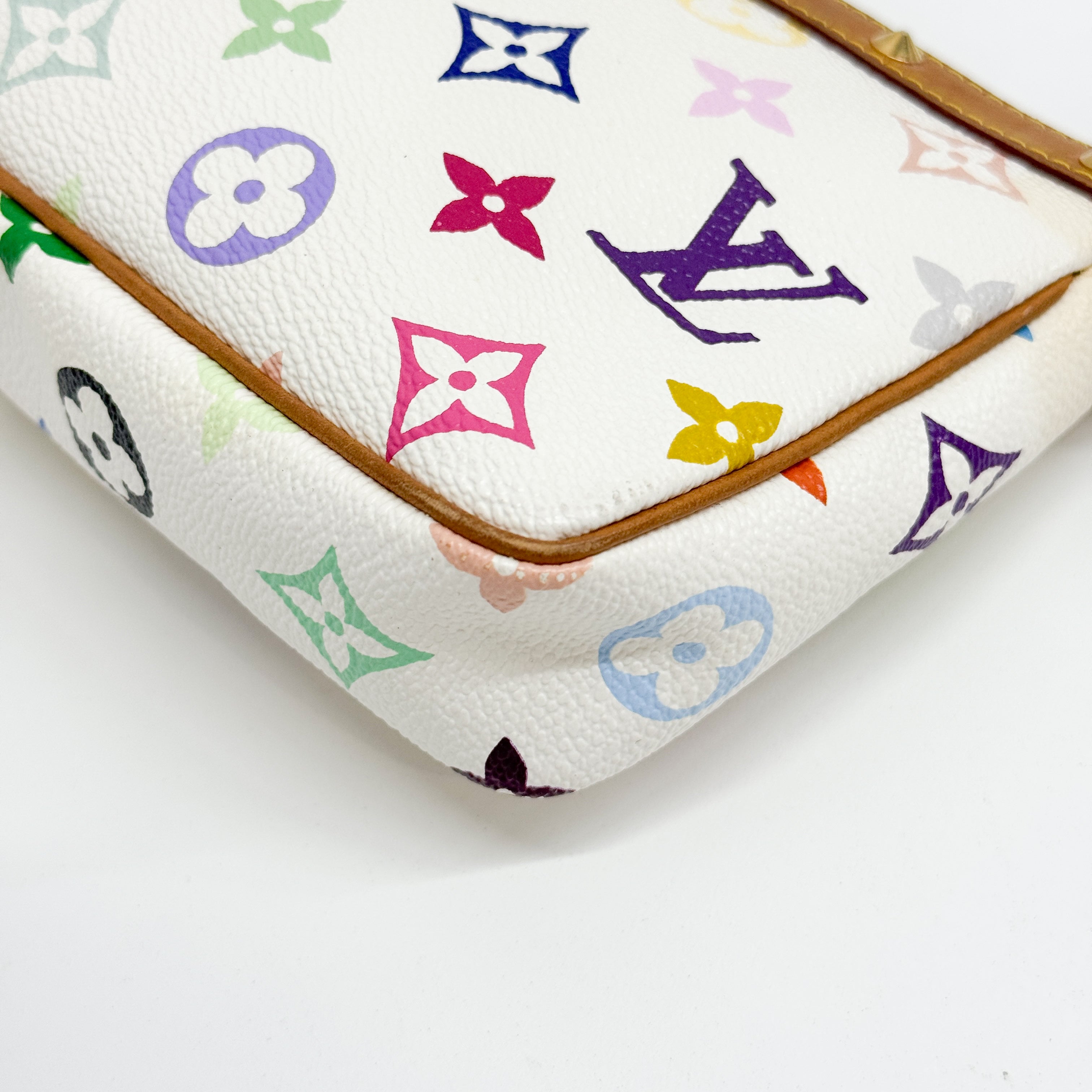 Louis Vuitton x Takashi Murakami Pochette Accessoire Multicolor Monogram Hand bag