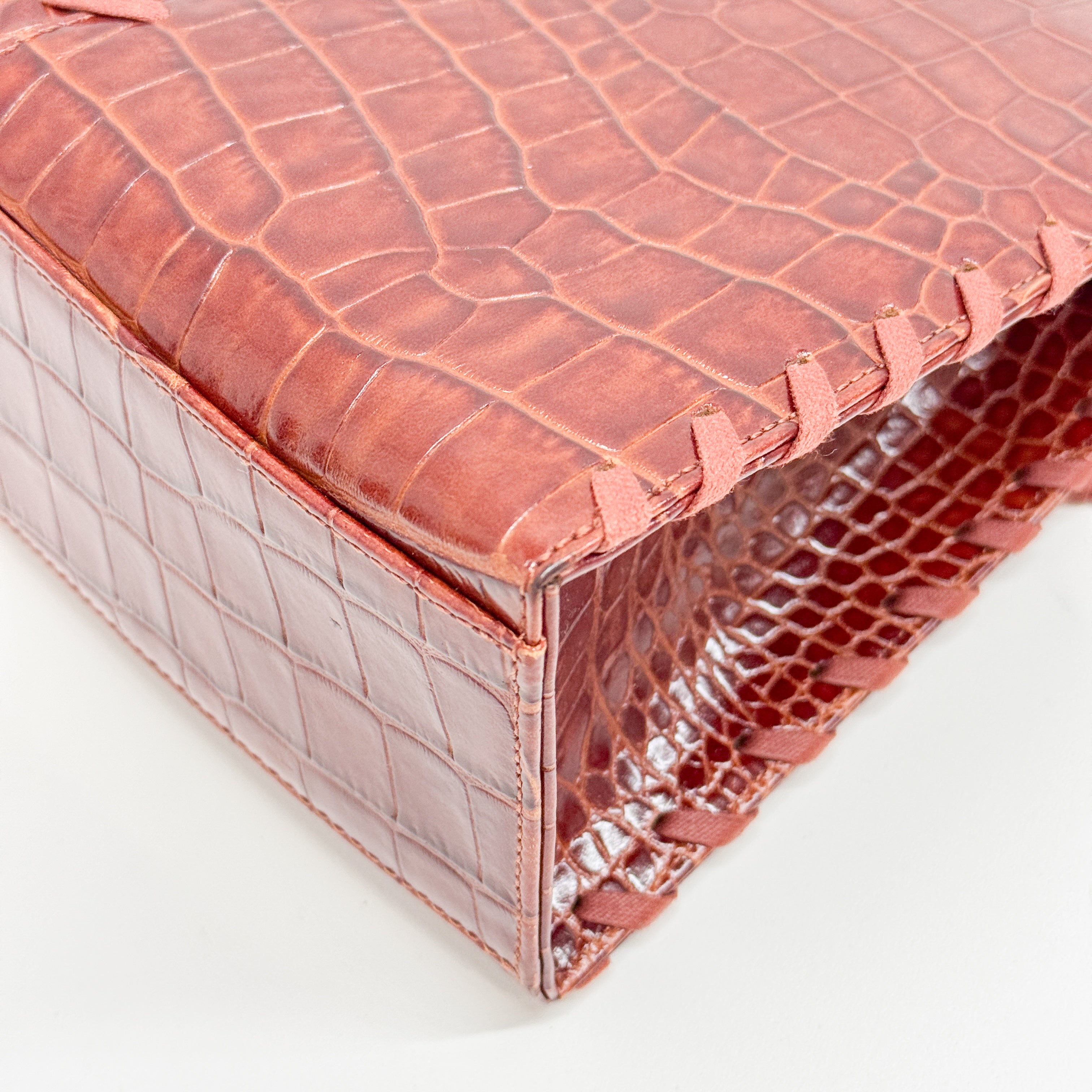 Cassandra Red Leather Hand Bag