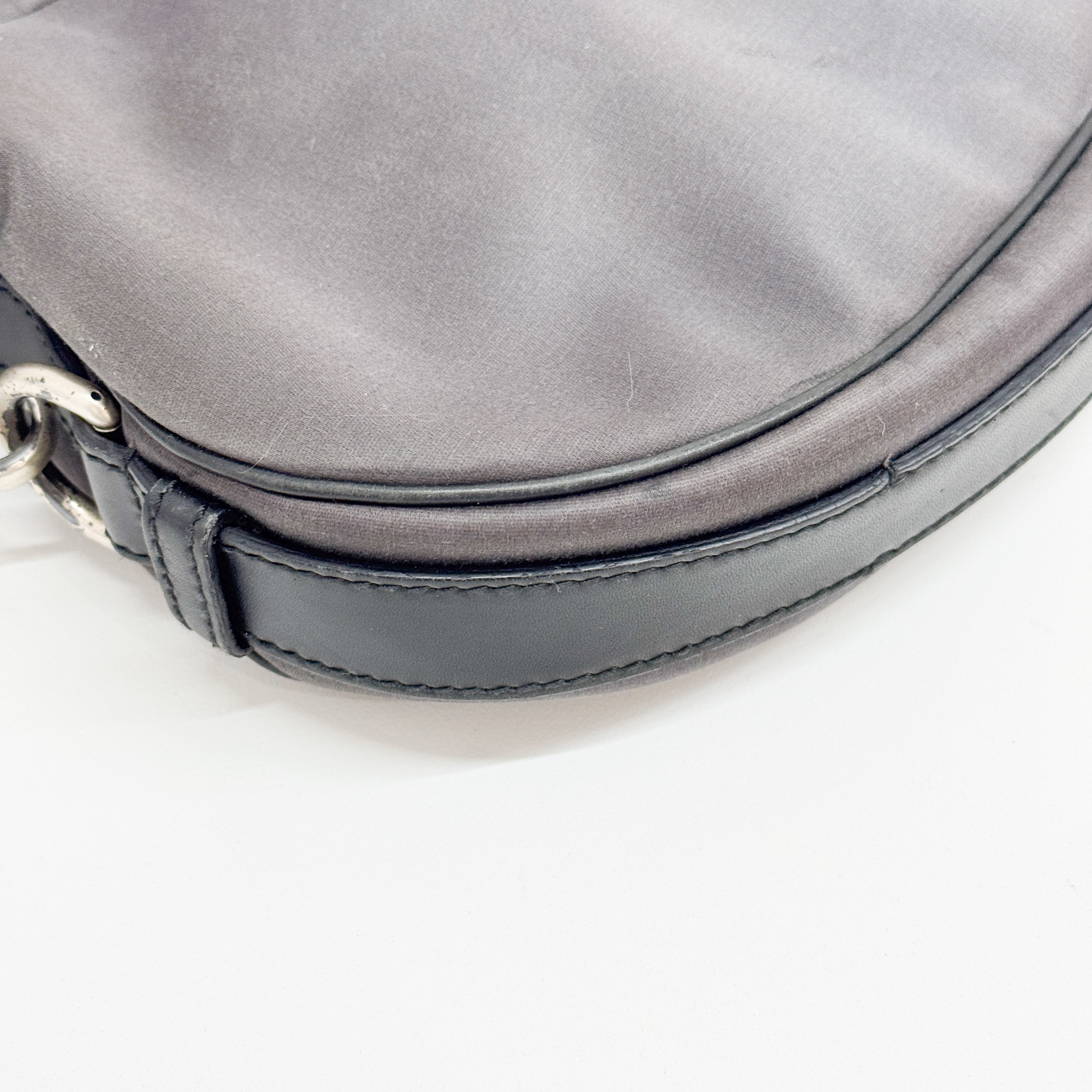 Mombasa Silver Cotton Shoulder Bag