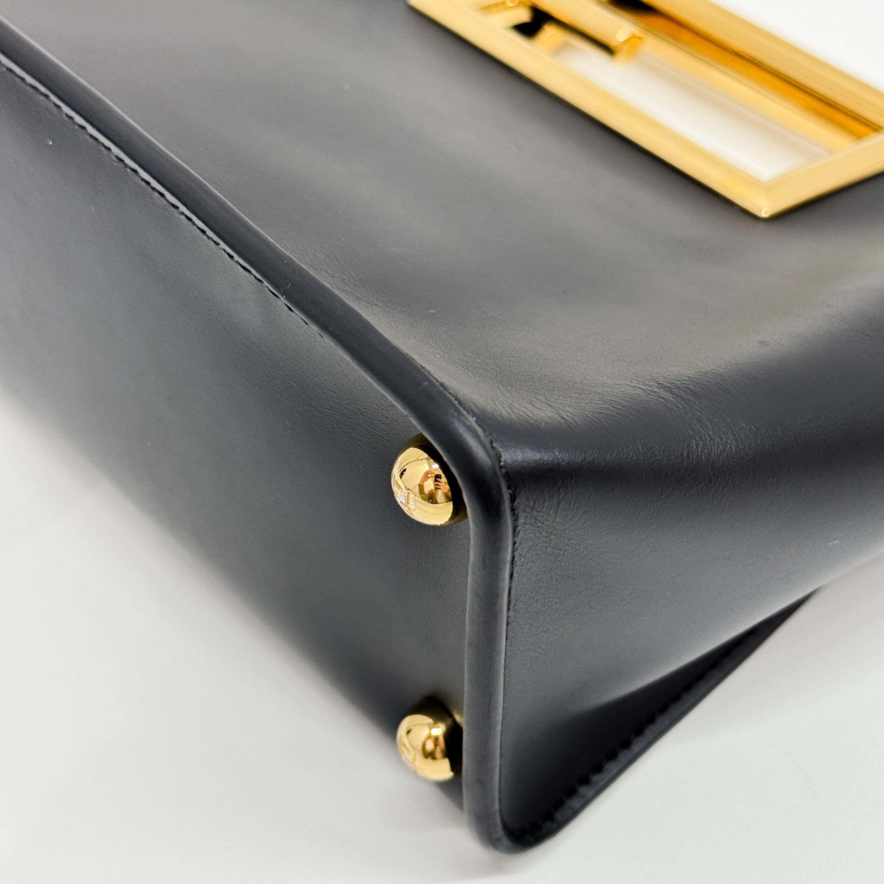 Black Leather Two Way Bag