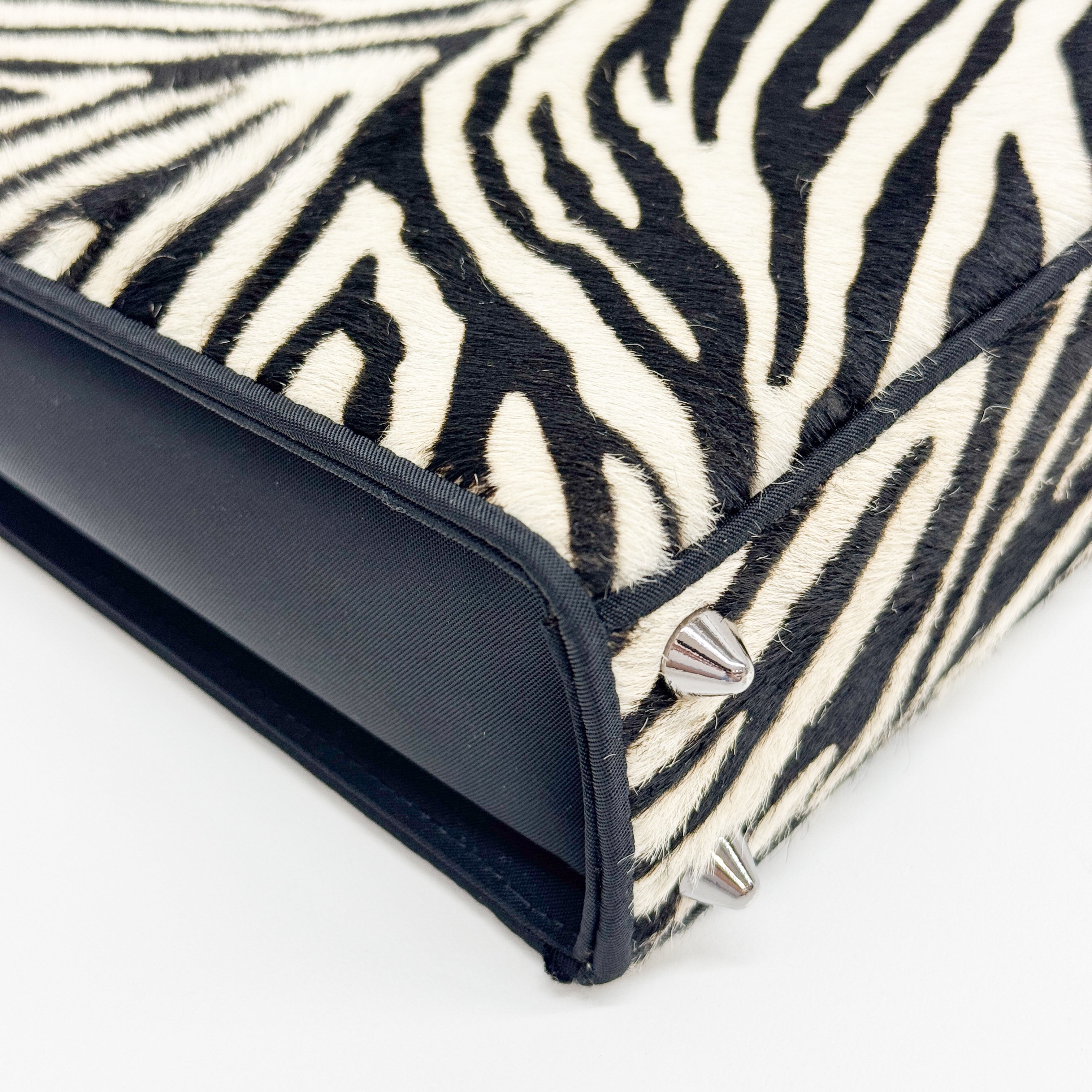 Cowhide Pony Hair Handle Bag