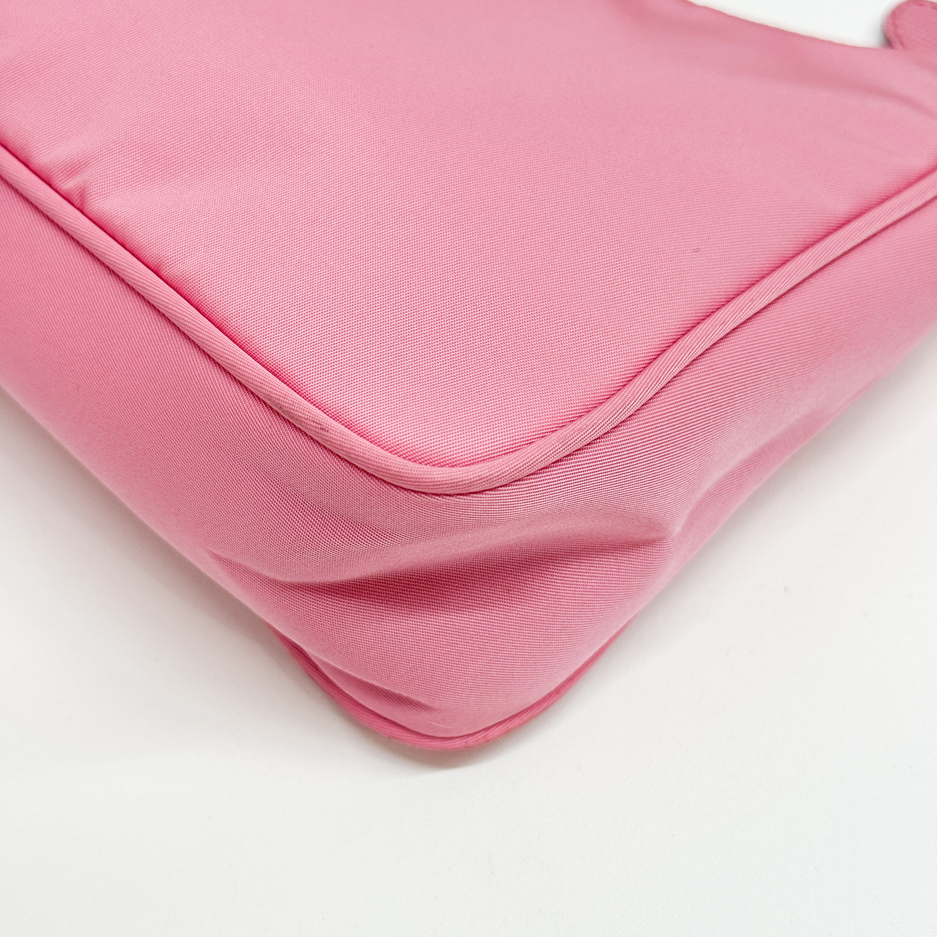 Tessuto Pink Nylon Handle Bag