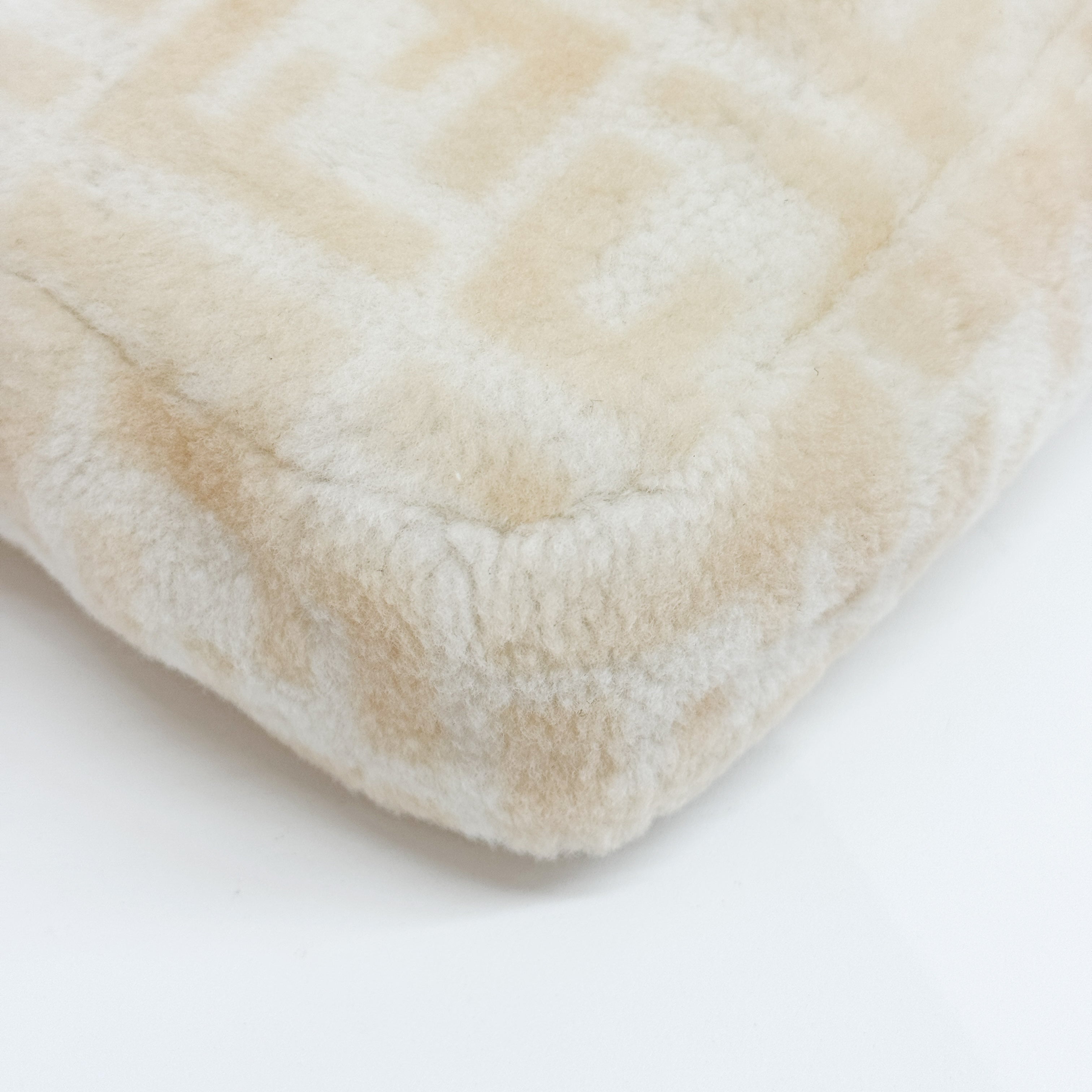 Baguette White Wool Bag
