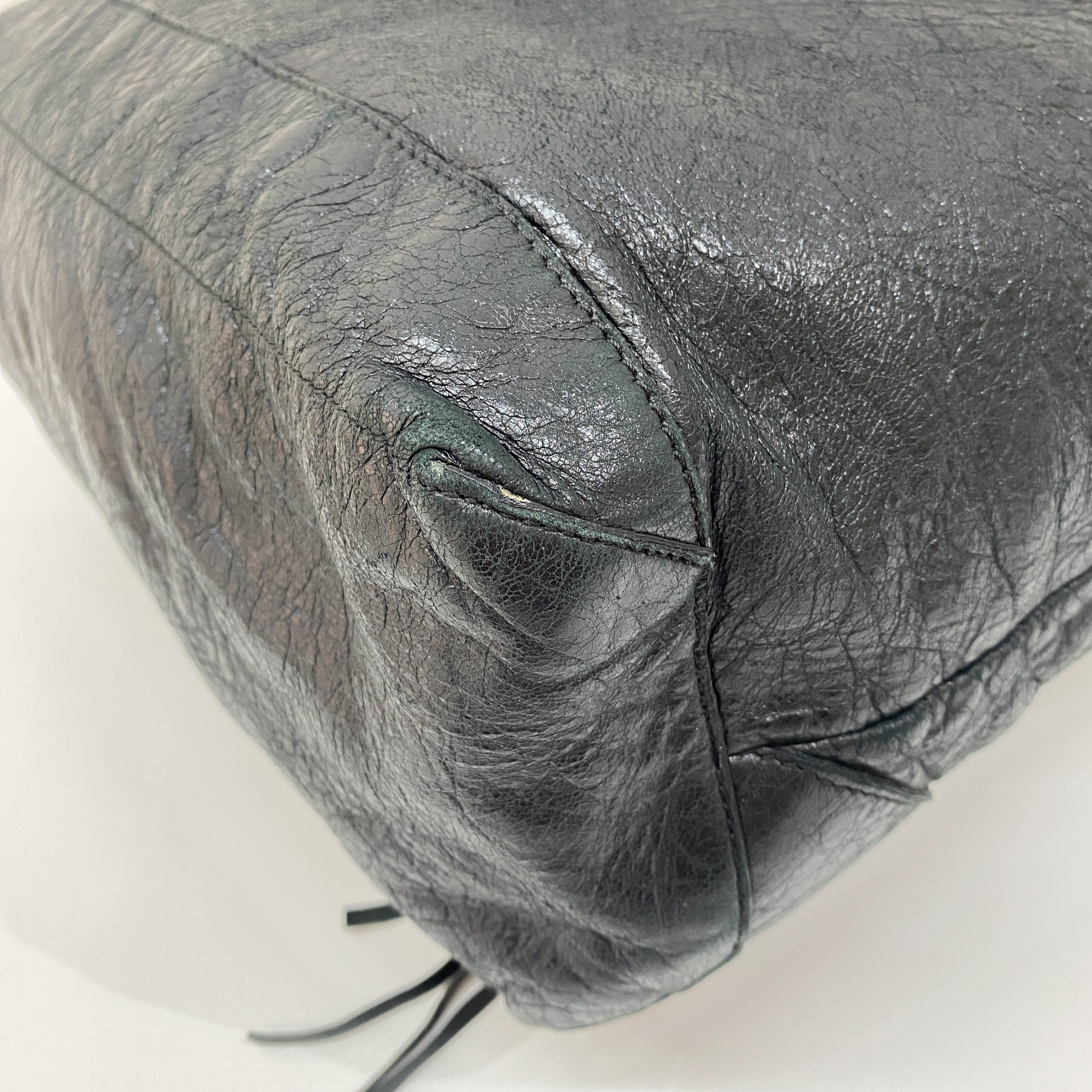 The Day Black Calfskin Leather Shoulder Bag