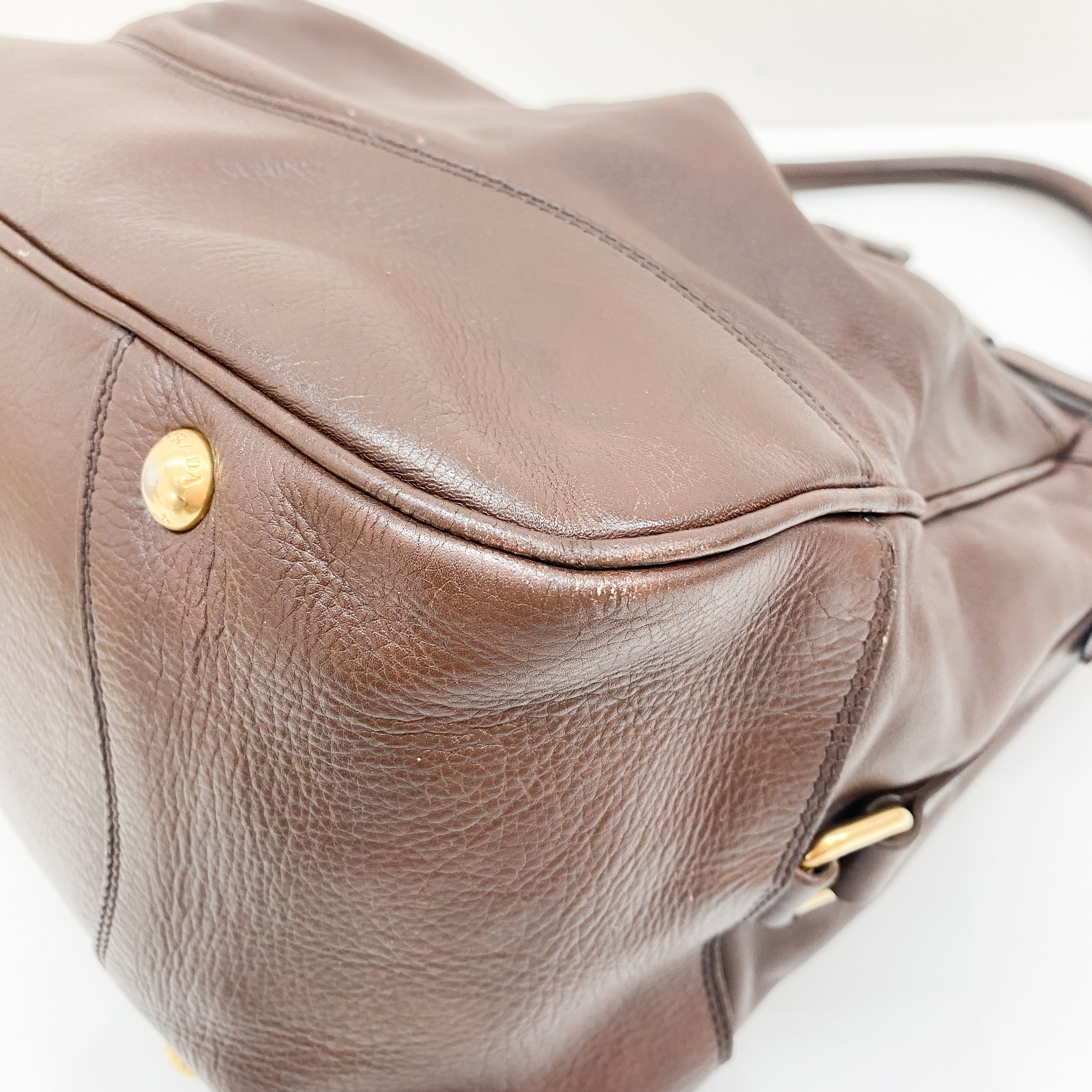 Brown Leather Shoulder Bag