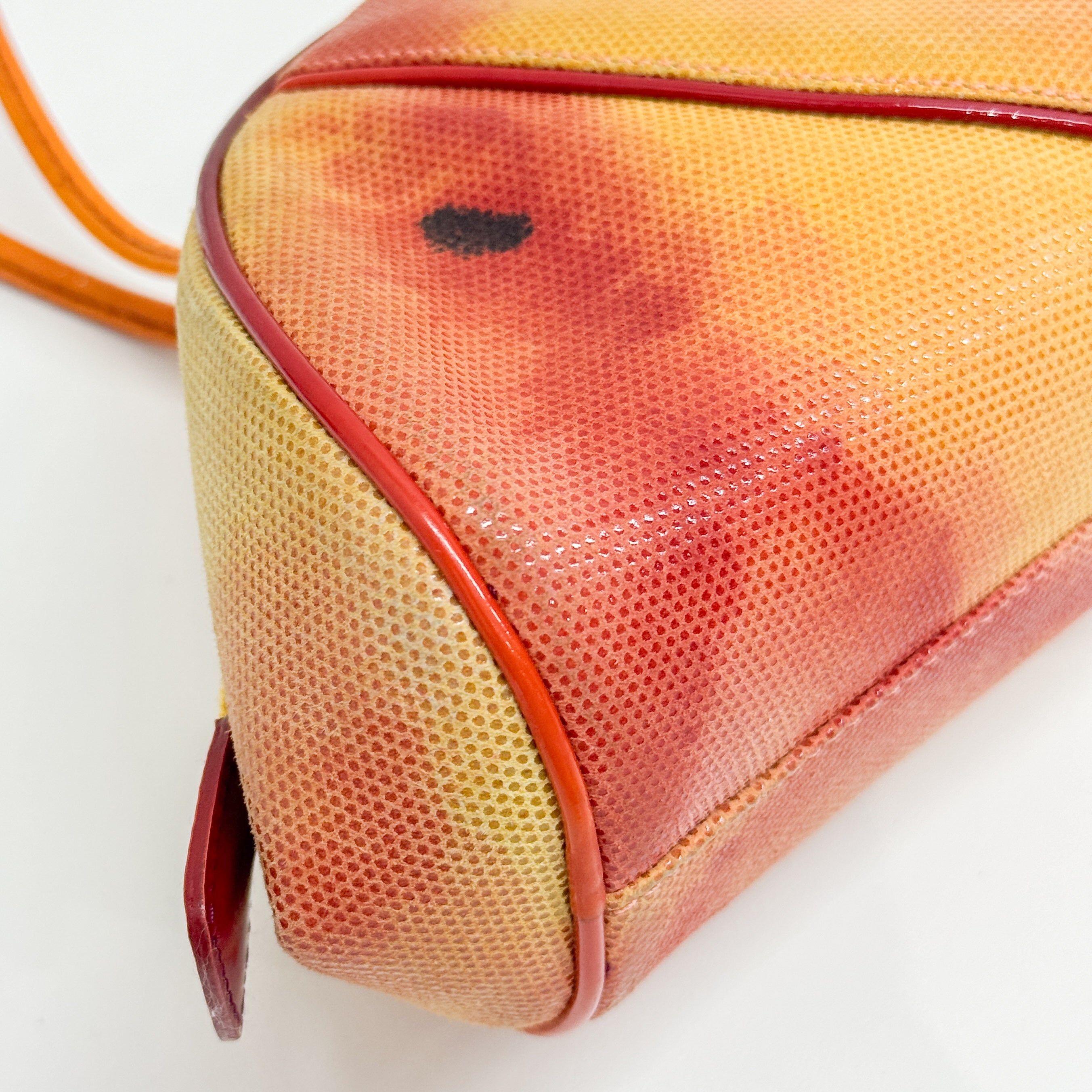 Vintage Orange  Cloth Shoulder Bag
