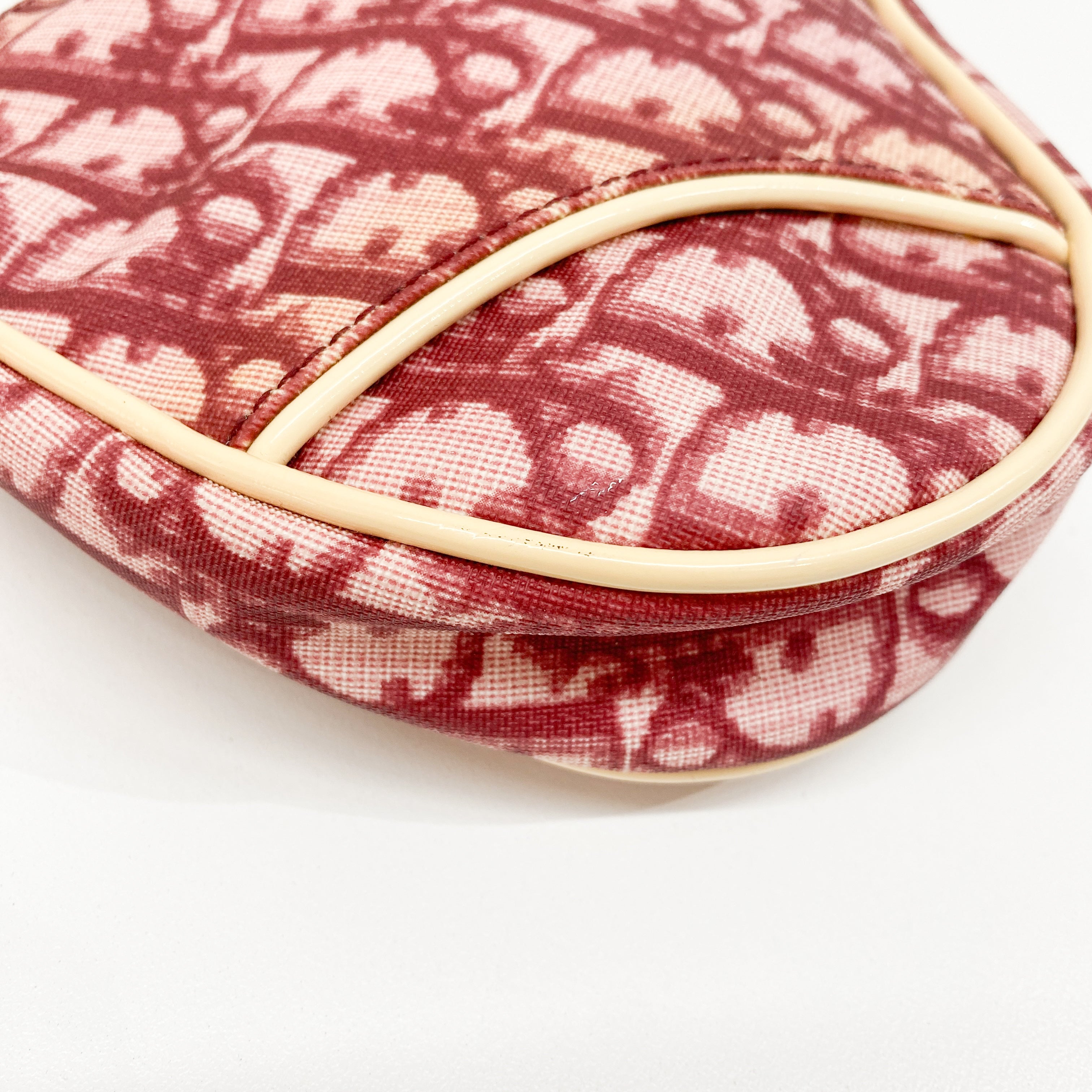 Saddle Red Trotter Canvas Shoulder Bag