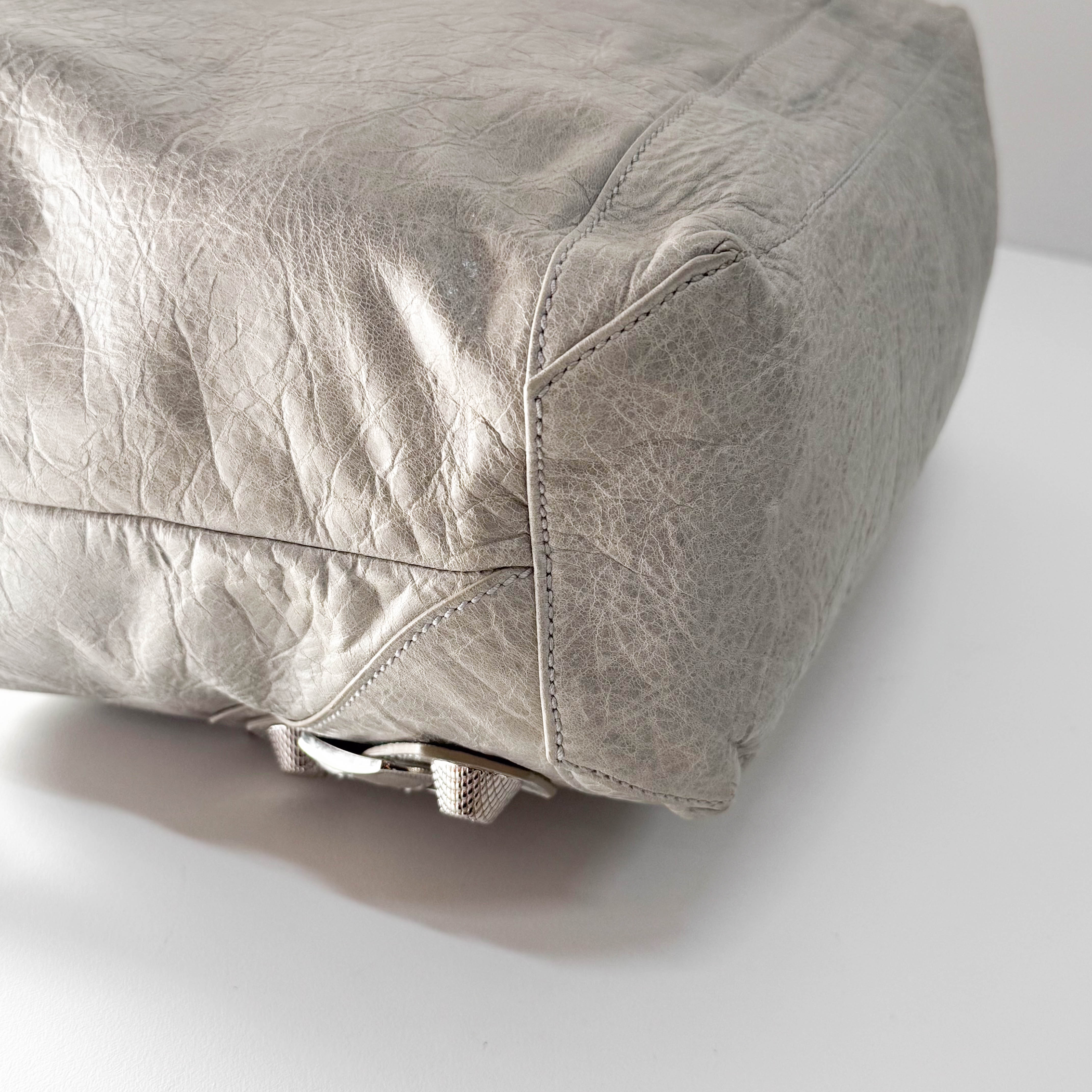 Giant Day Light Green Leather Hobo Bag