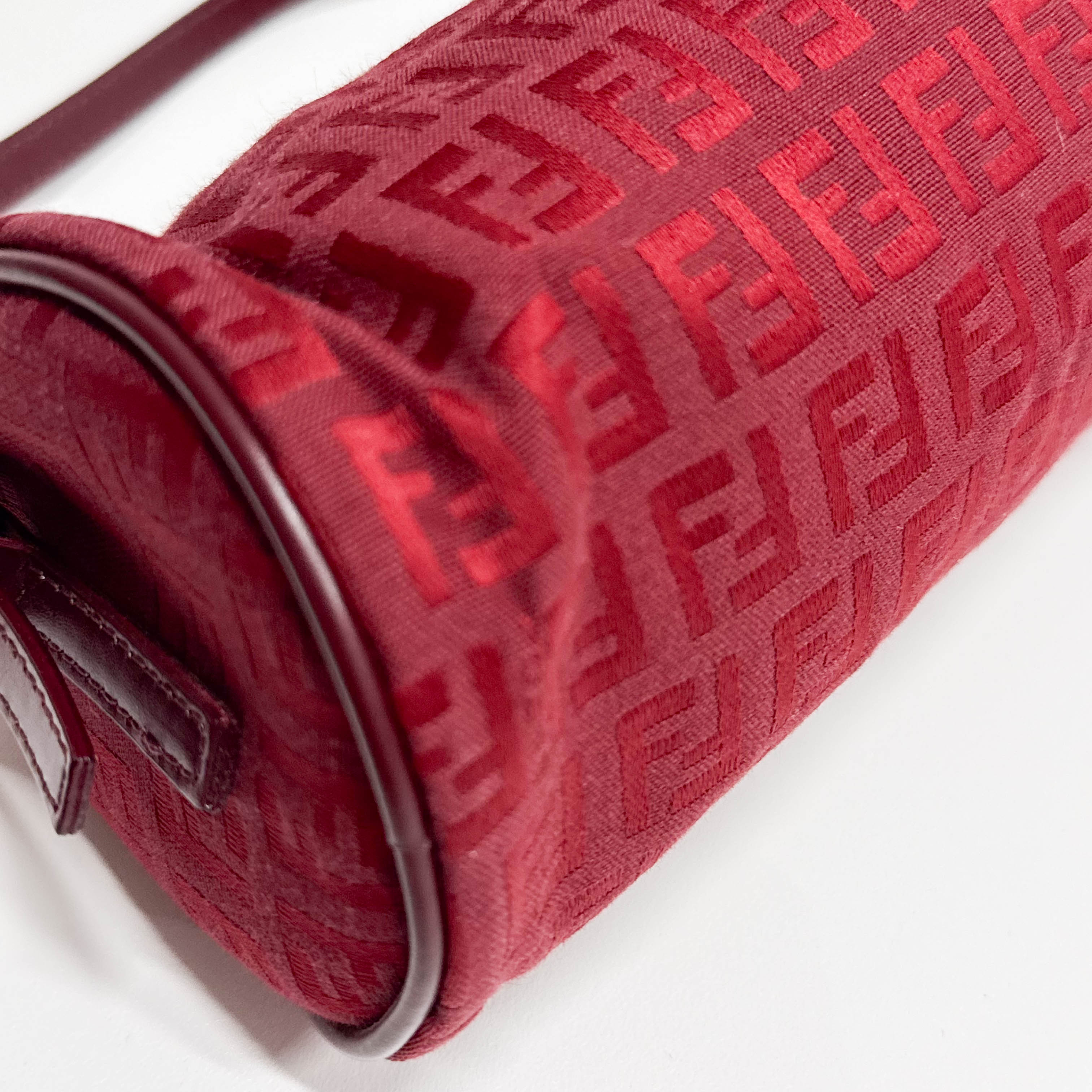 Zucchino Red Canvas Shoulder Bag