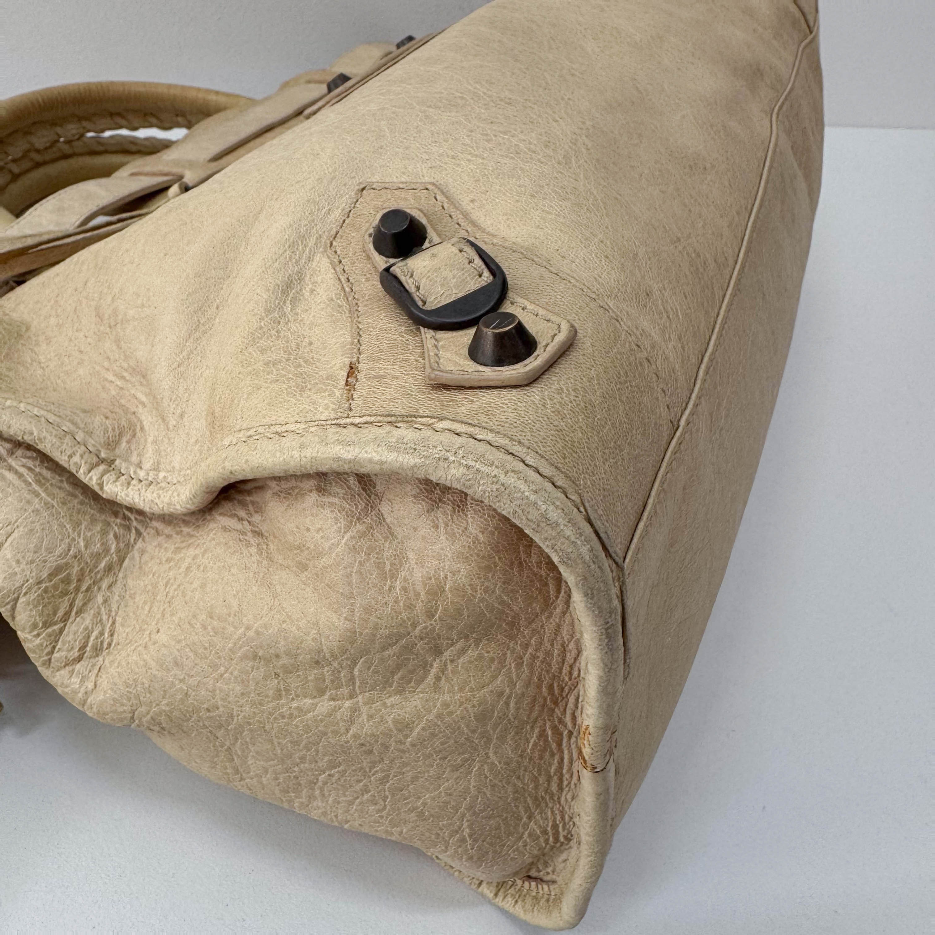 The City Green Leather Two Way Bag