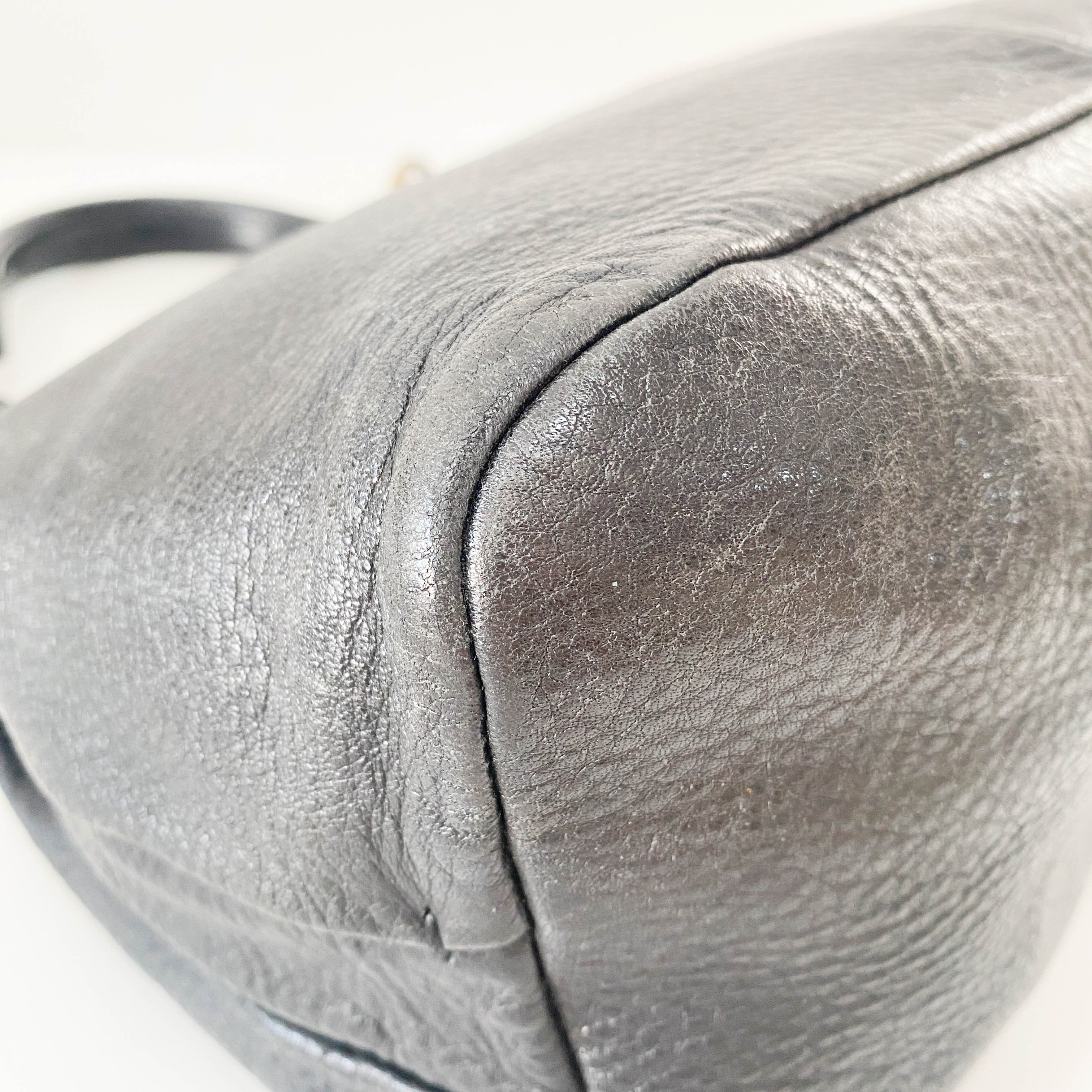 Black Leather Shoulder Bag