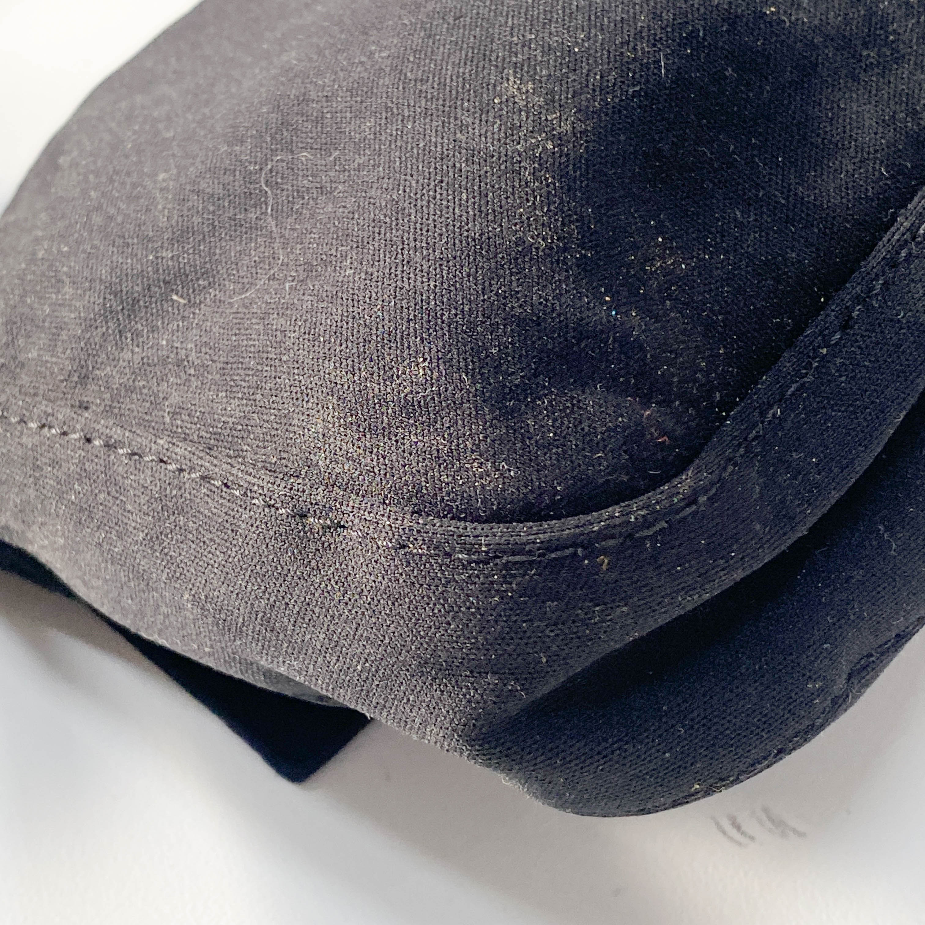 Baguette Black Neoprene Shoulder Bag