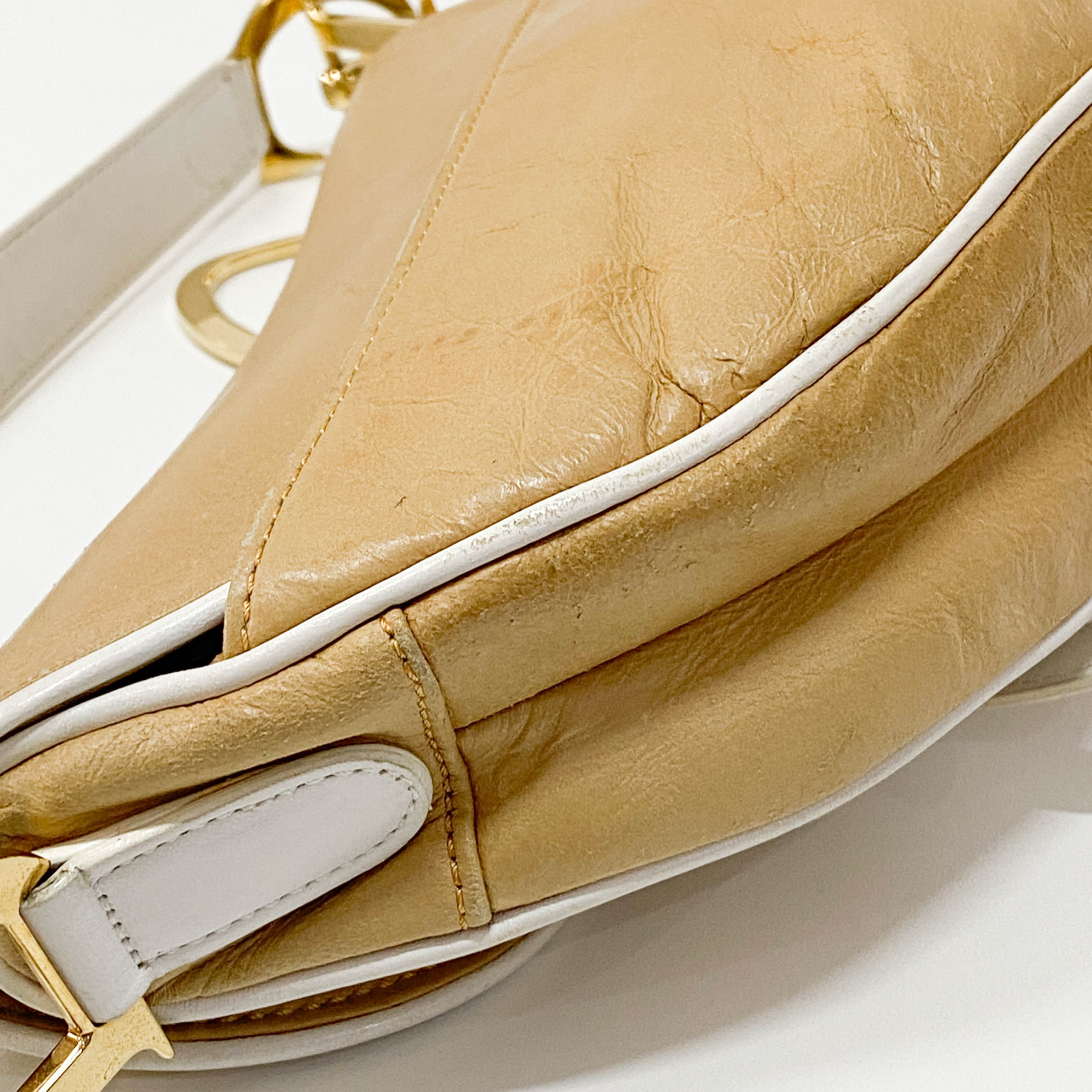 Saddle Brown Leather Shoulder Bag