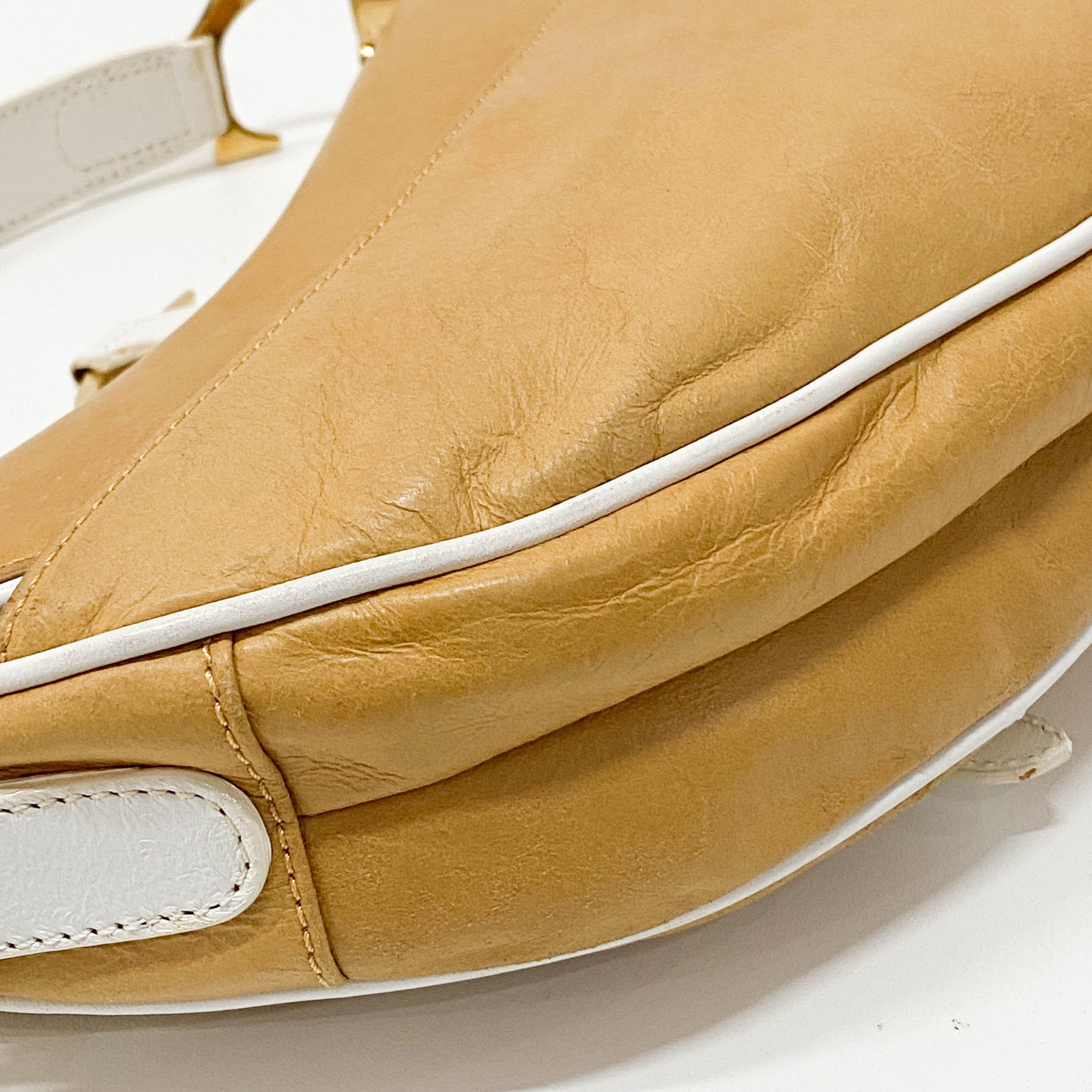 Saddle Brown Leather Shoulder Bag