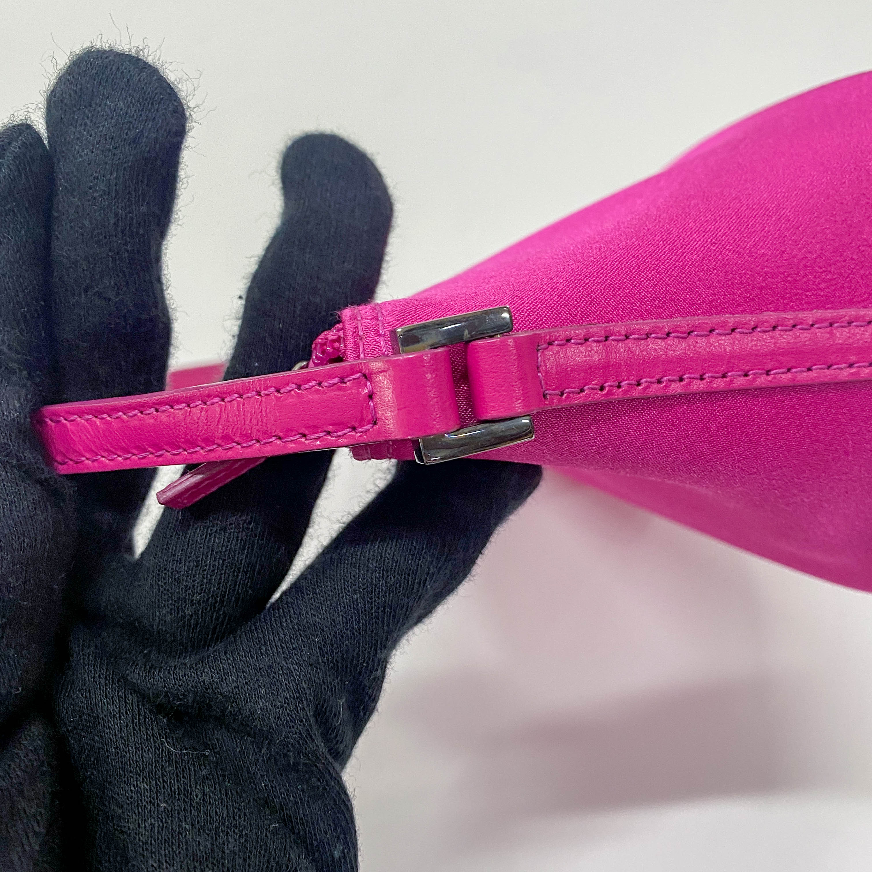 Boat Pink Satin Accessory Pouch