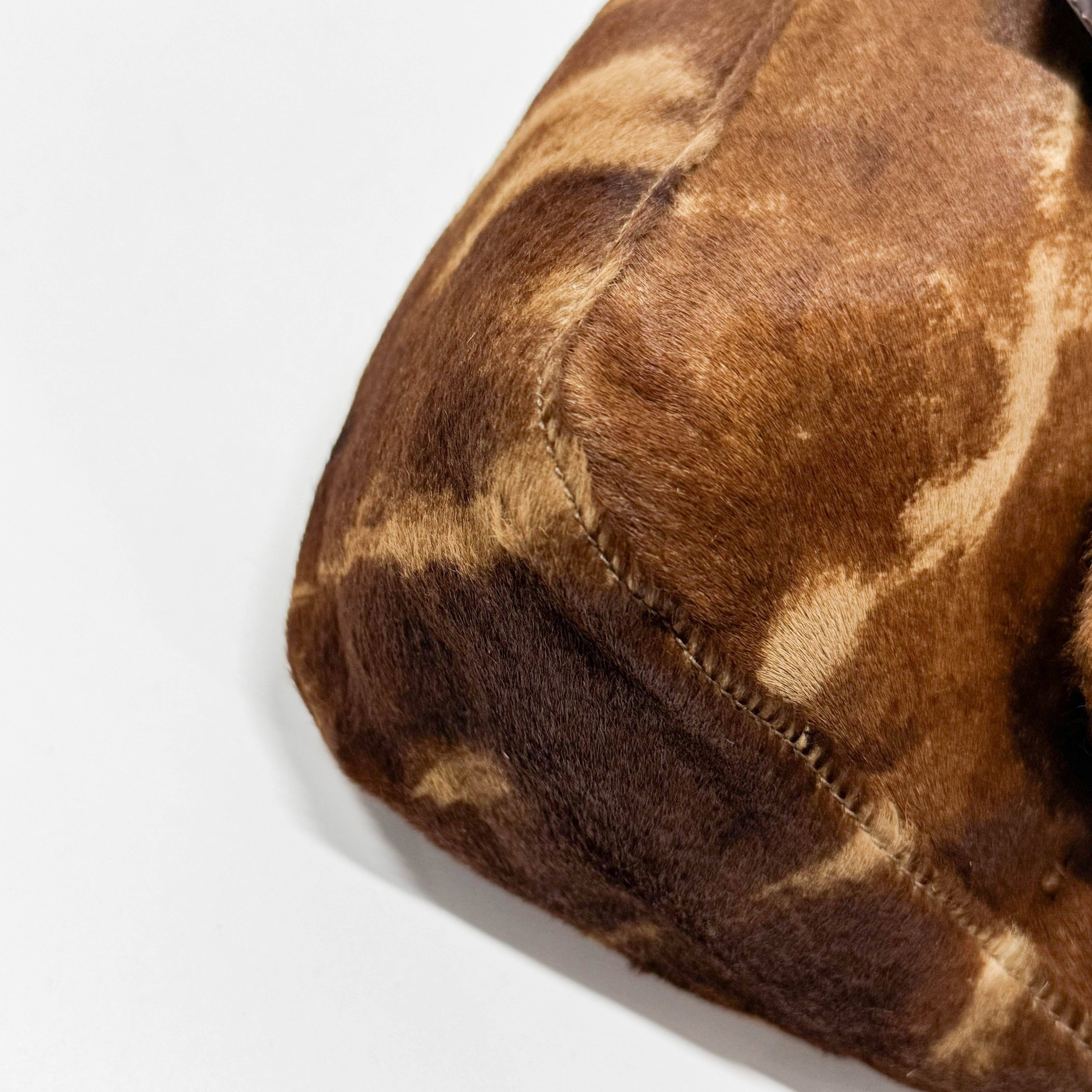 Baguette Brown Pony Hair Shoulder Bag