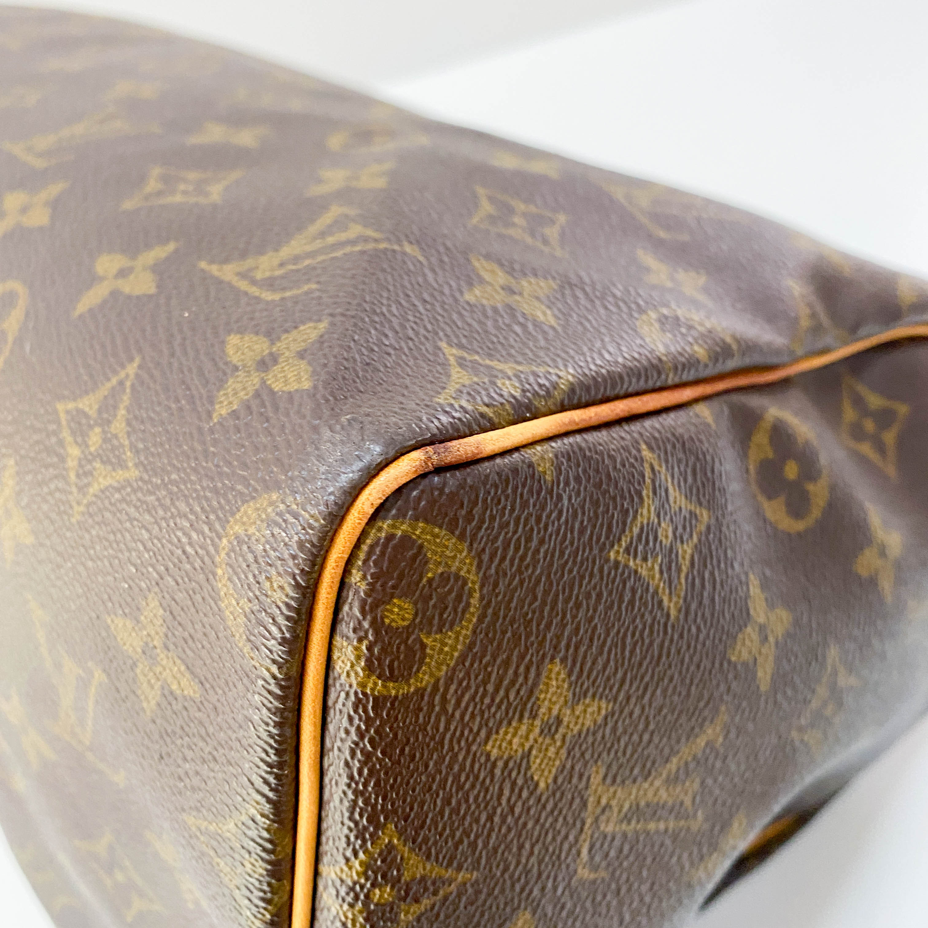 Speedy 40 Monogram Brown Coated Canvas Boston Bag