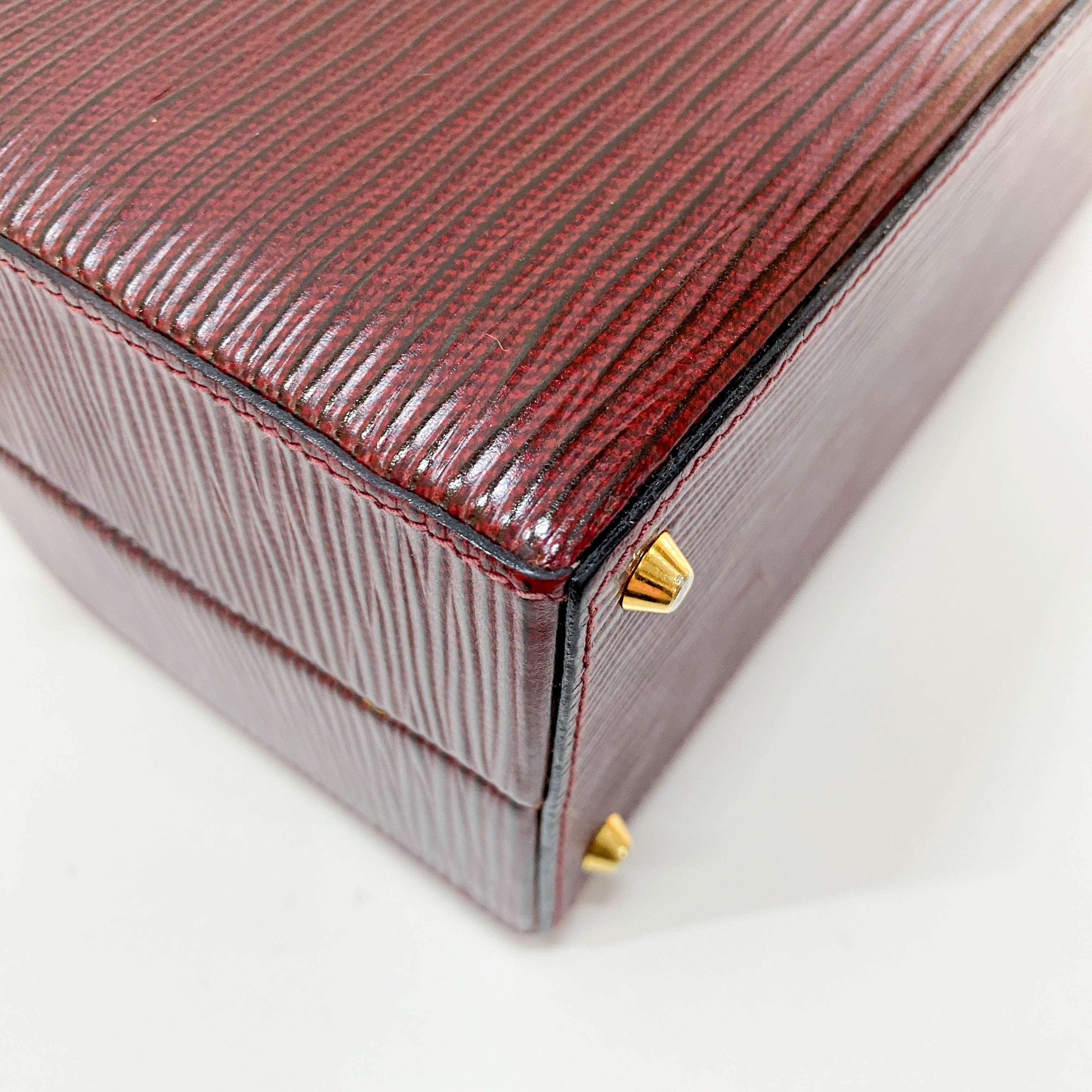 Vintage Red Leather Two Way bag