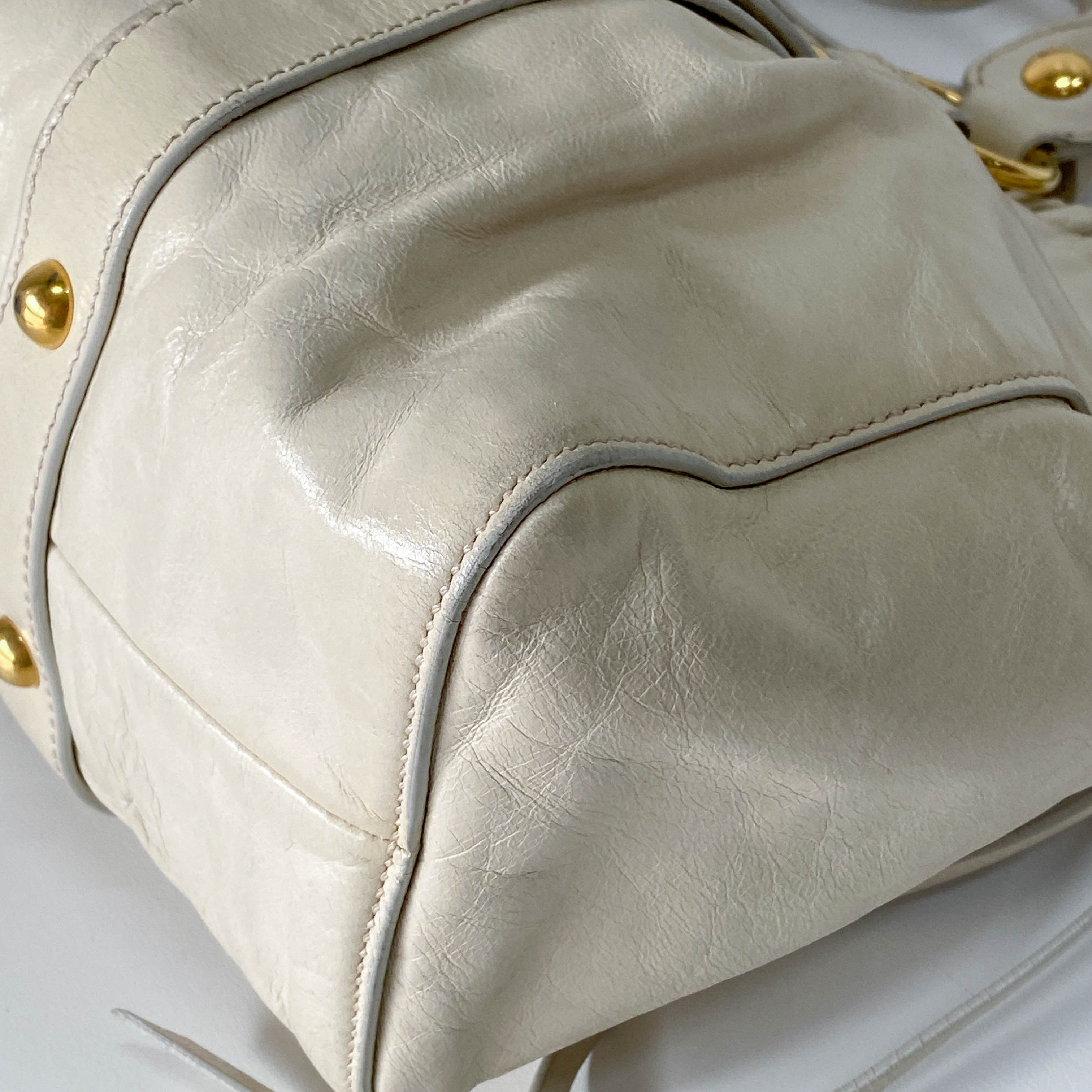 Vitello Light Green Calfskin Leather Two Way Bag