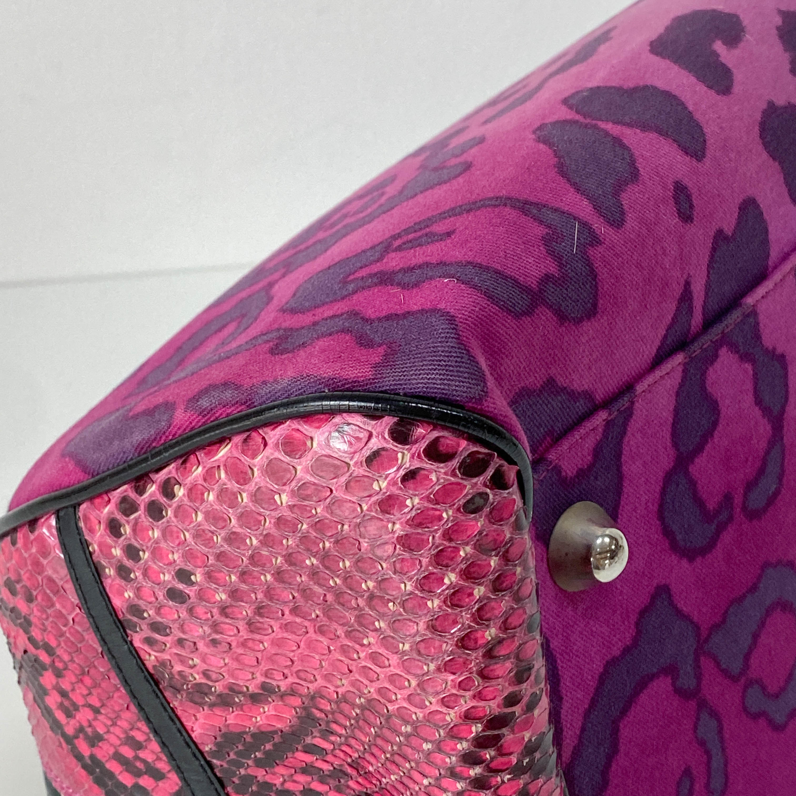 Gambler Dice Pink Leopard Print Handbag
