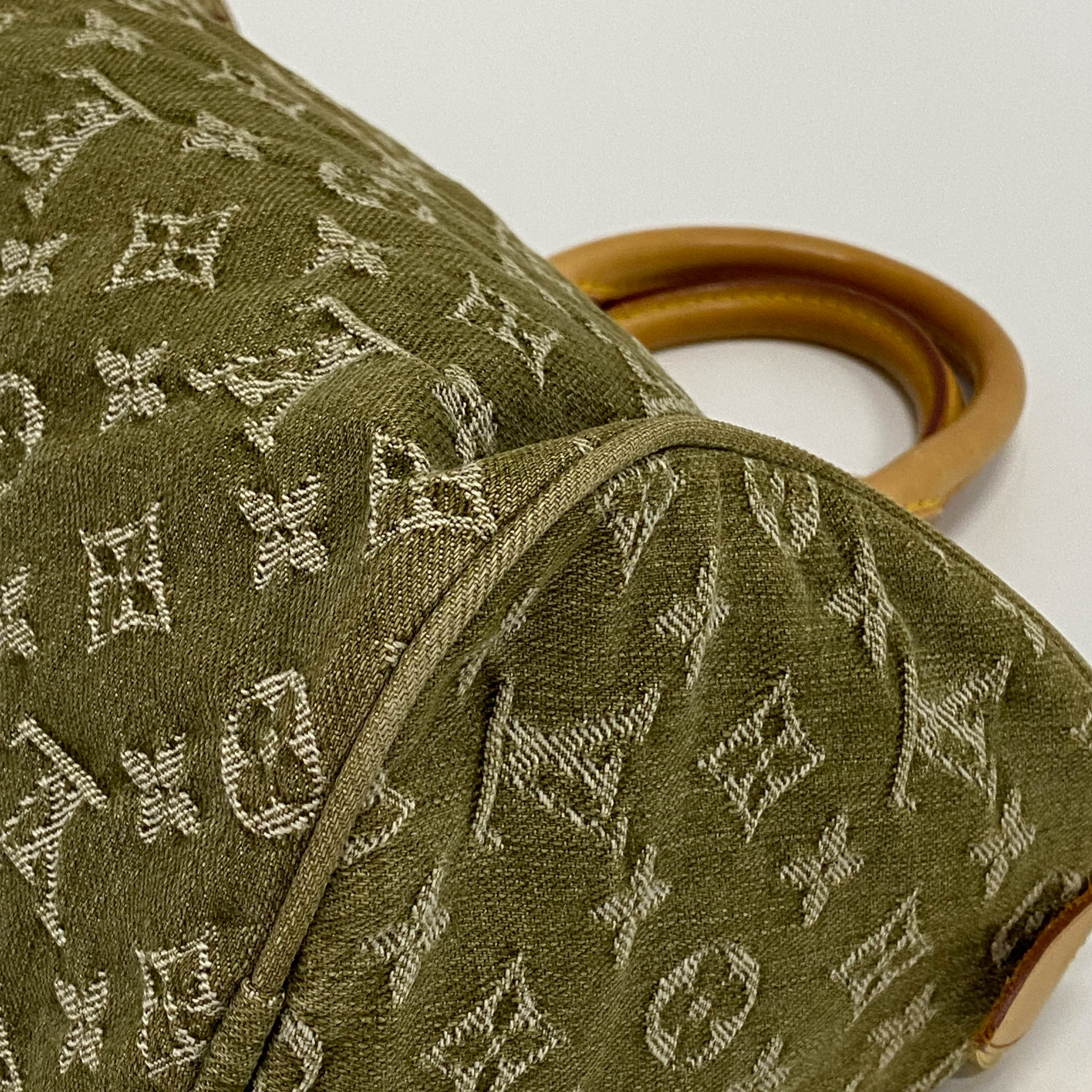Neo Speedy Monogram Green Denim Handbag