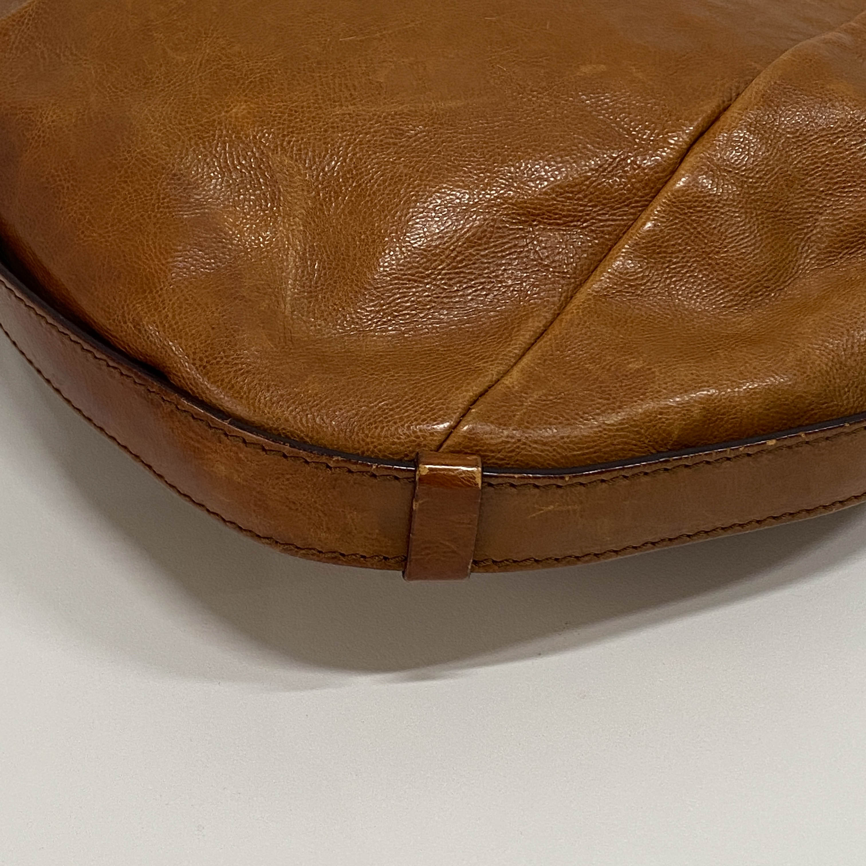 Mombasa Brown Leather Shoulder Bag