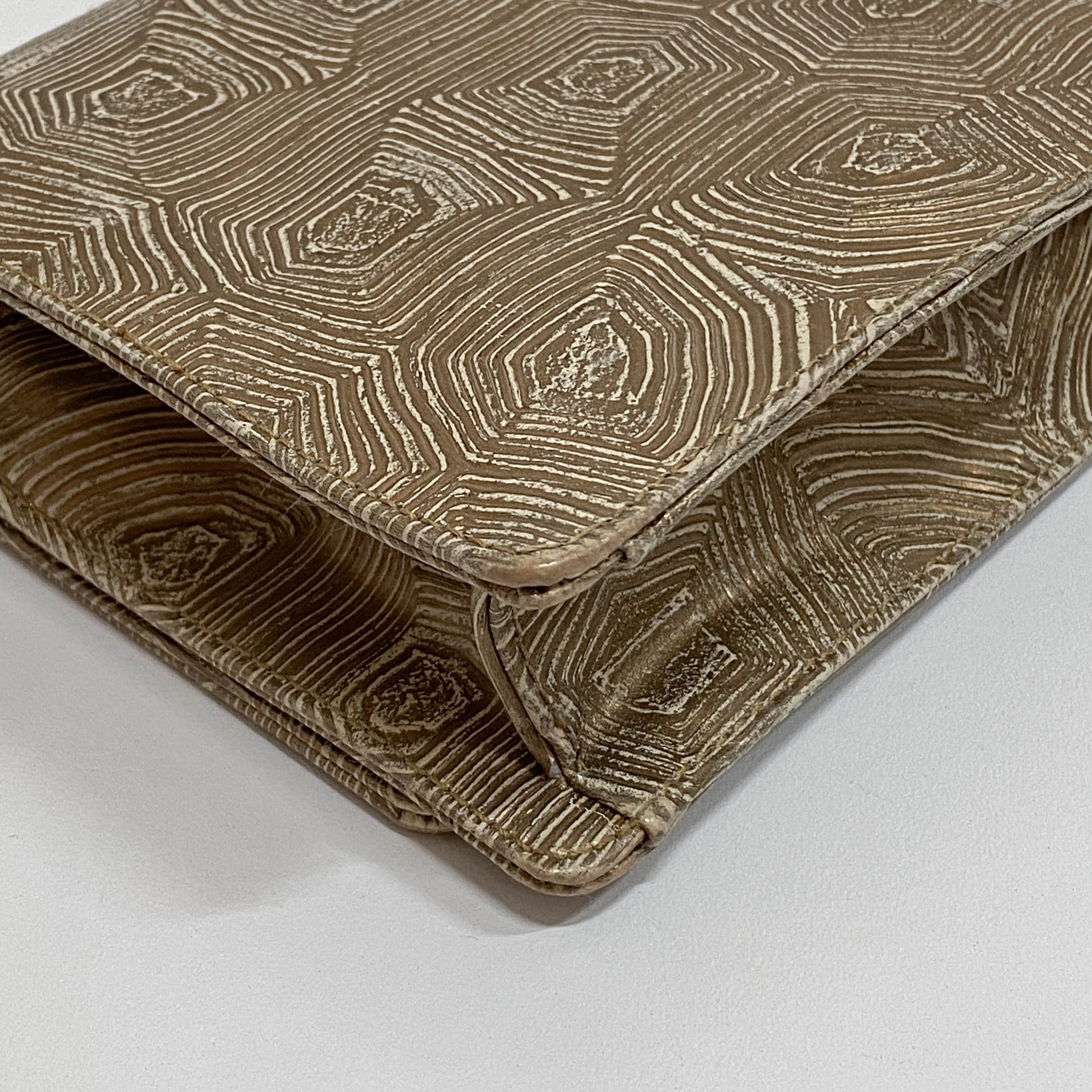 Metallic Leather Shoulder Bag