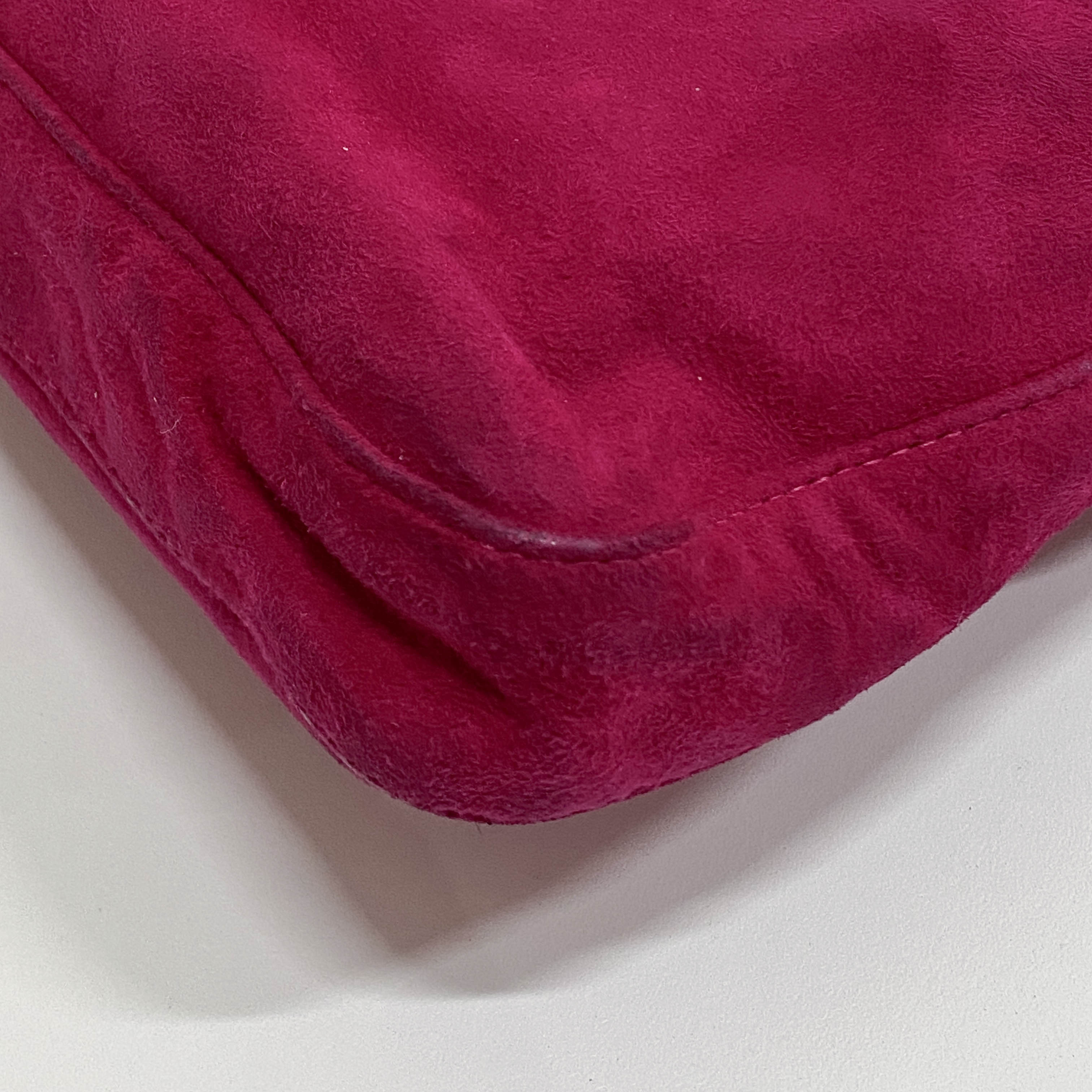 Pink Suede Hobo