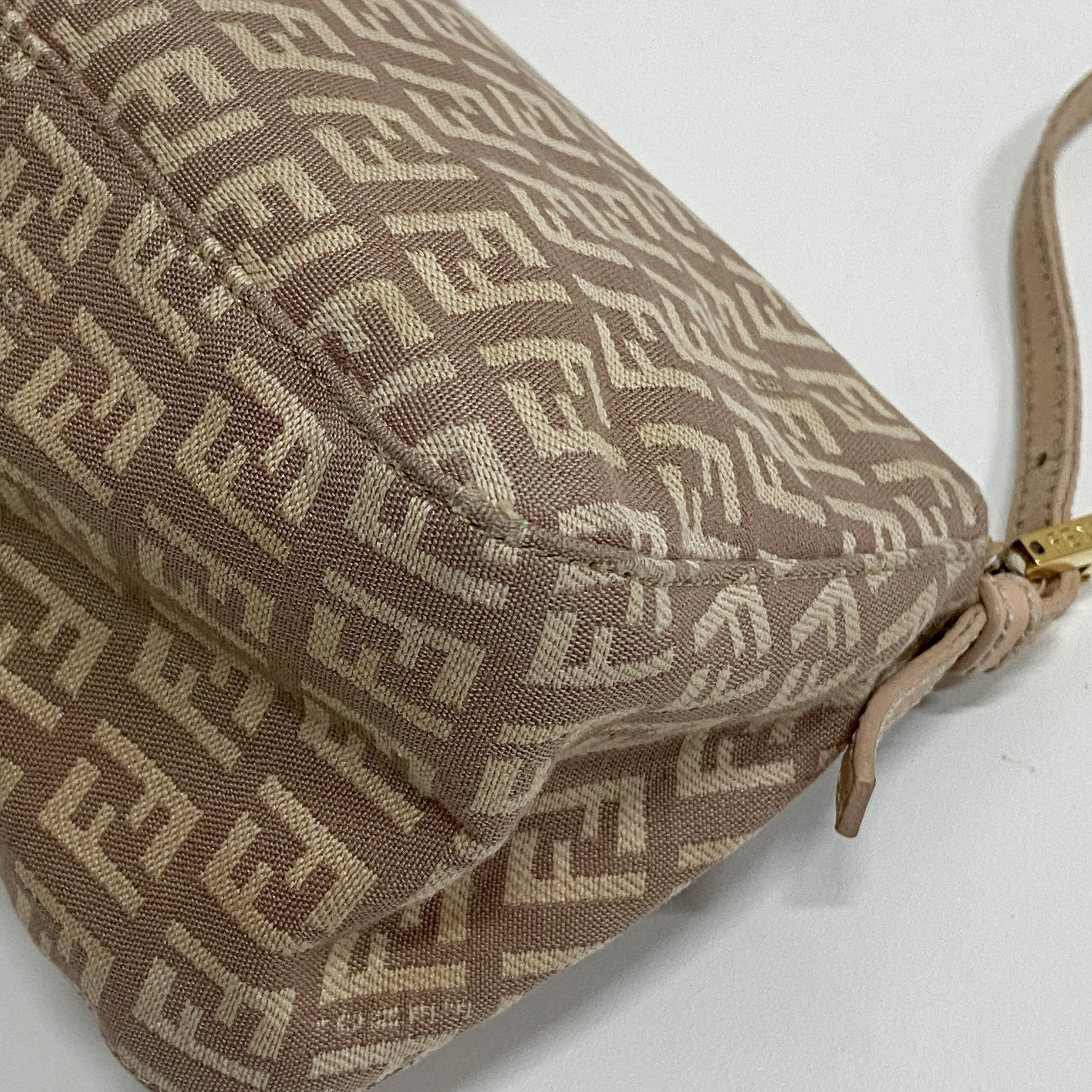 Zucchino Mini Mamma Baguette Pink Canvas Shoulder Bag