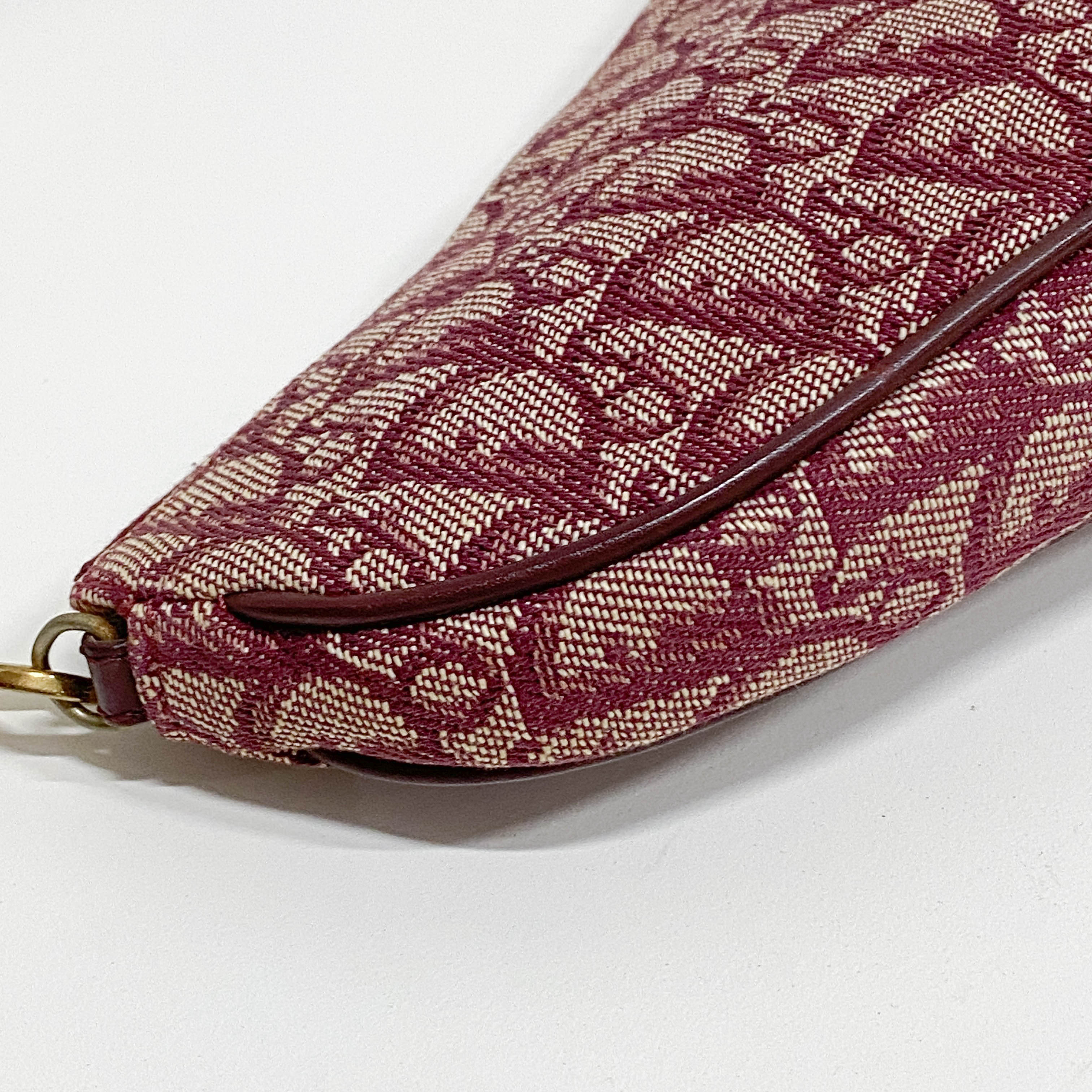 Saddle Red Trotter Canvas Shoulder Bag