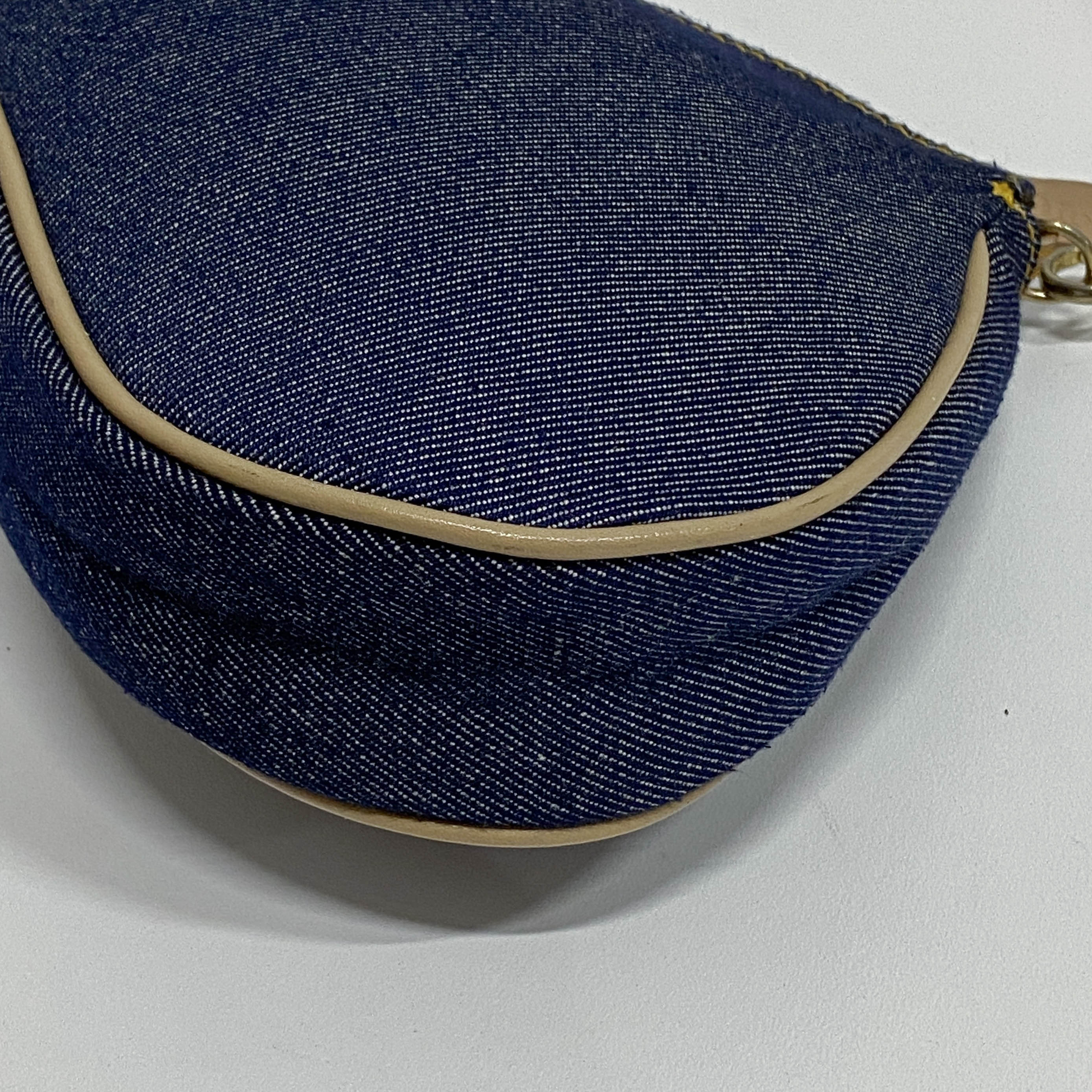 Saddle Denim Shoulder Bag