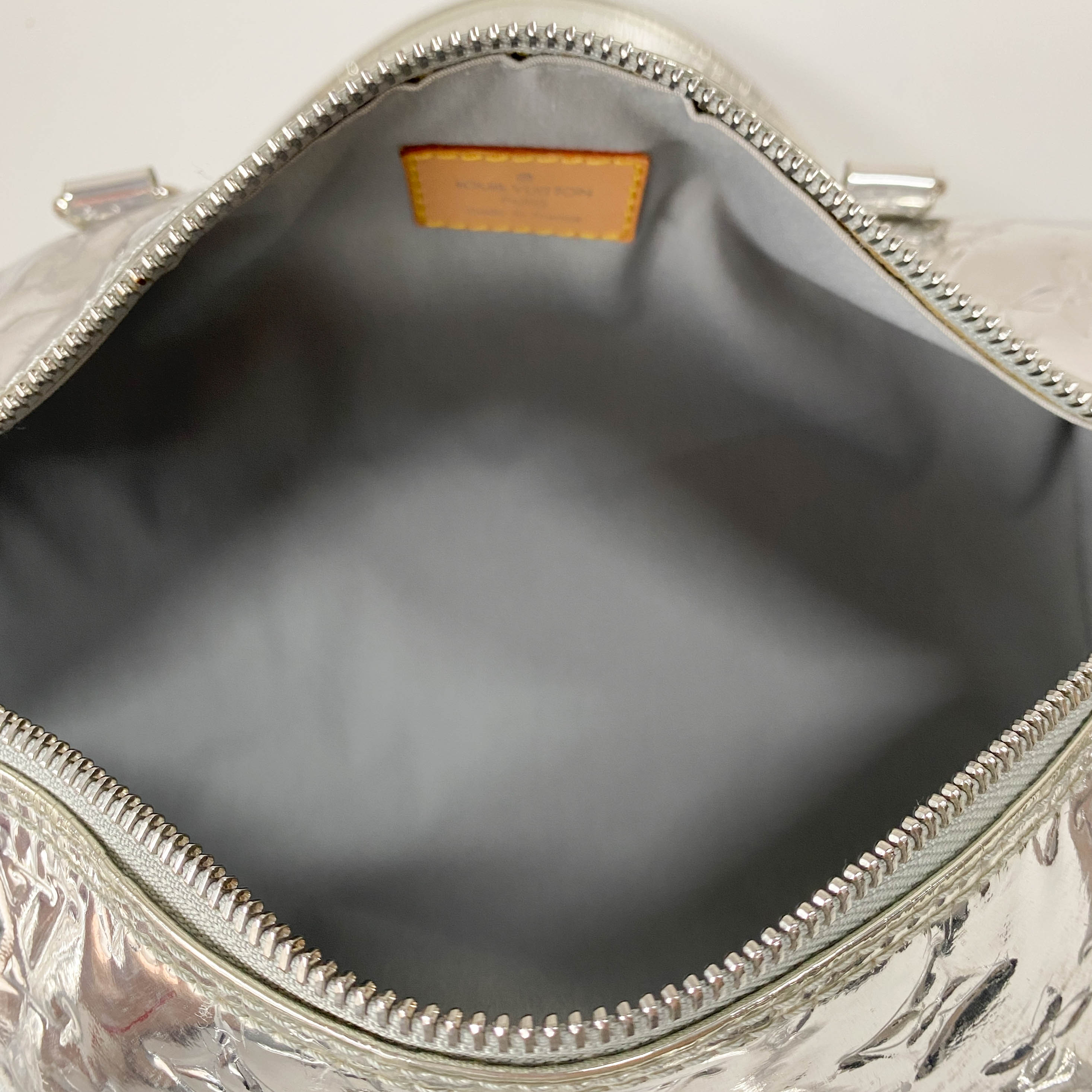 Papillon Monogram Miroir Silver Shoulder Bag
